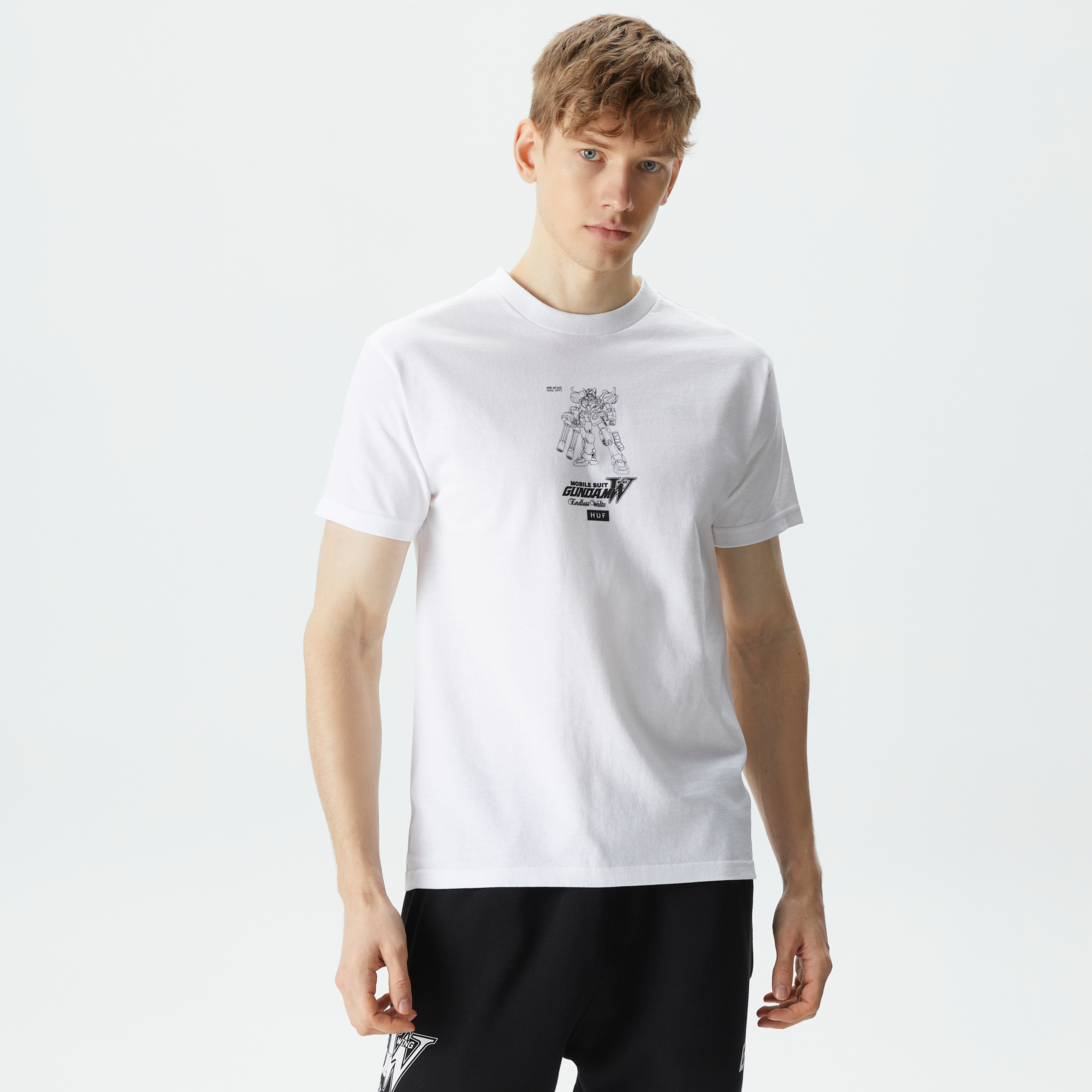 HUF Heavy Arms Schematics Erkek Beyaz T-Shirt