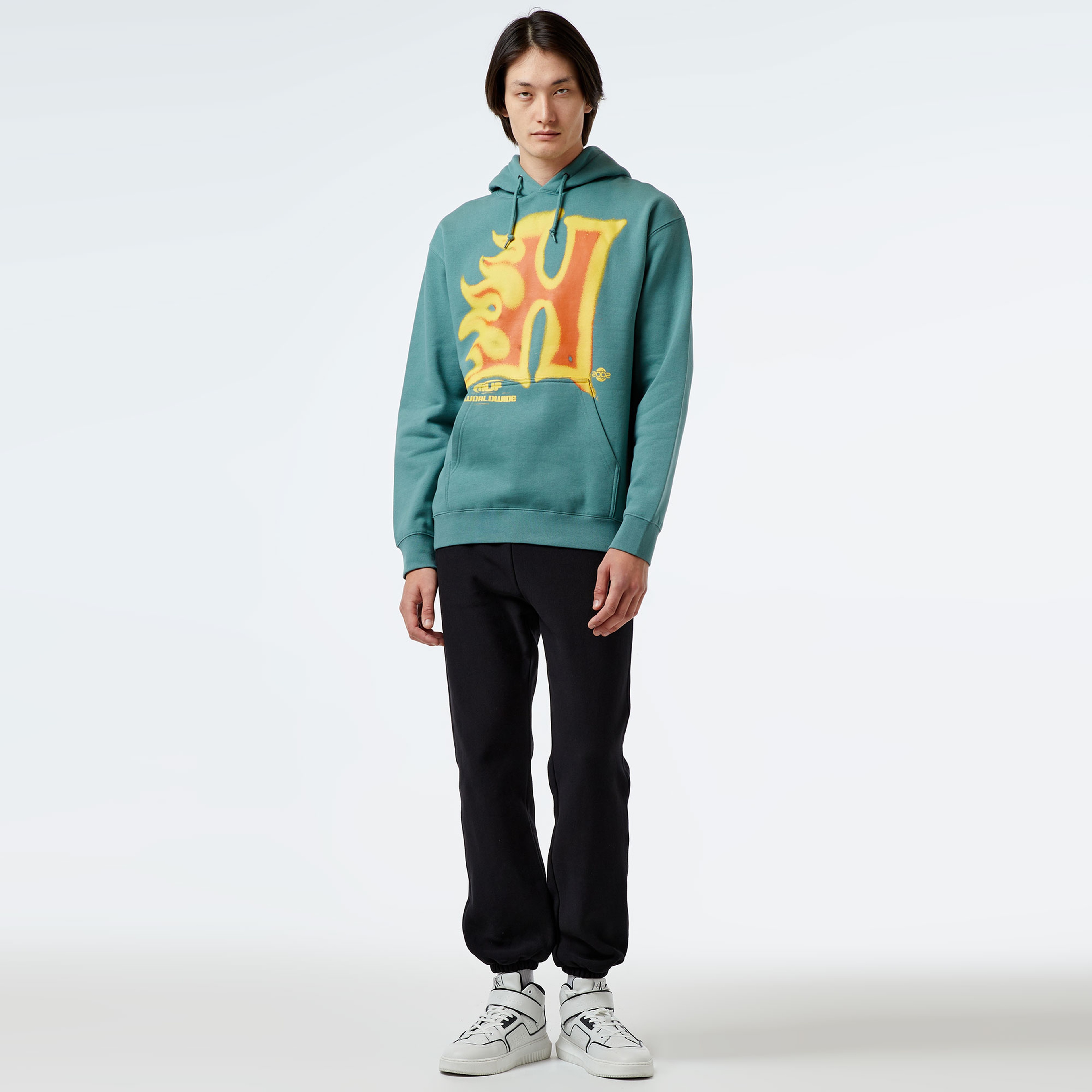 HUF Heat Wave P/O Erkek Yeşil Hoodie