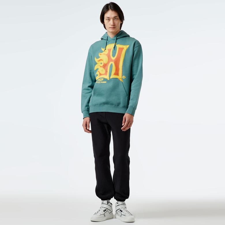 HUF Heat Wave P/O Erkek Yeşil Hoodie