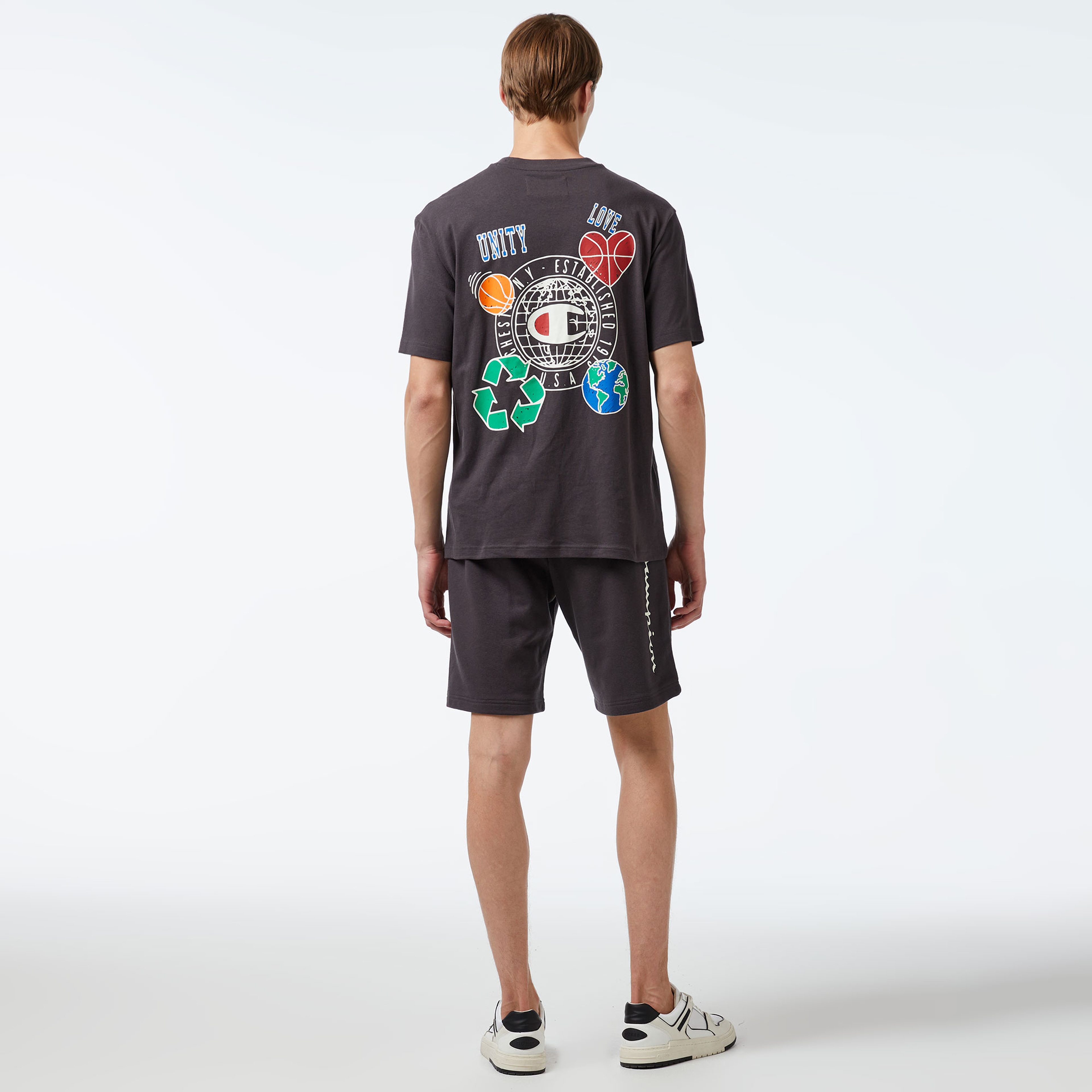 Champion Long Erkek Gri Şort