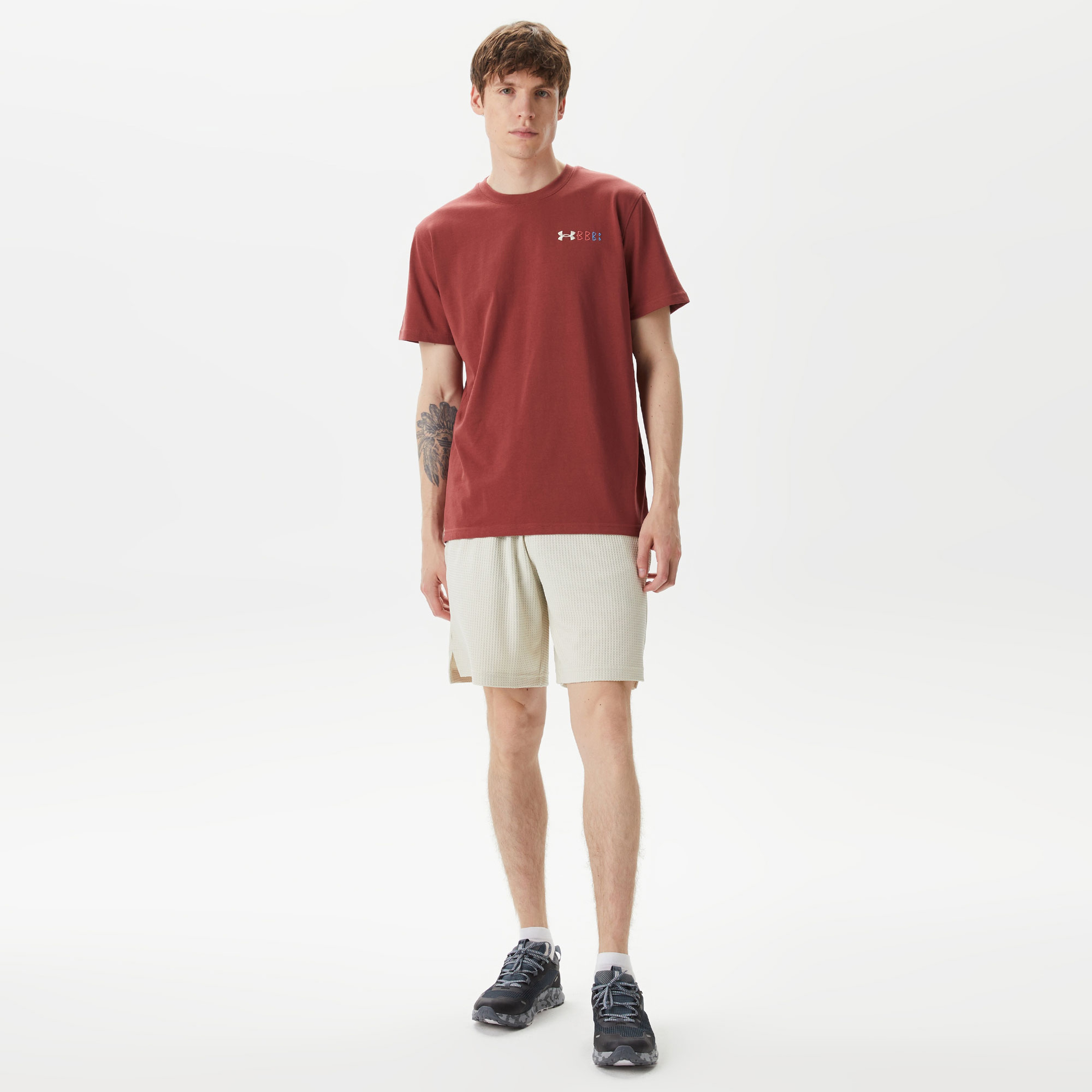 Under Armour Rival Waffle Crew Erkek Bej Şort