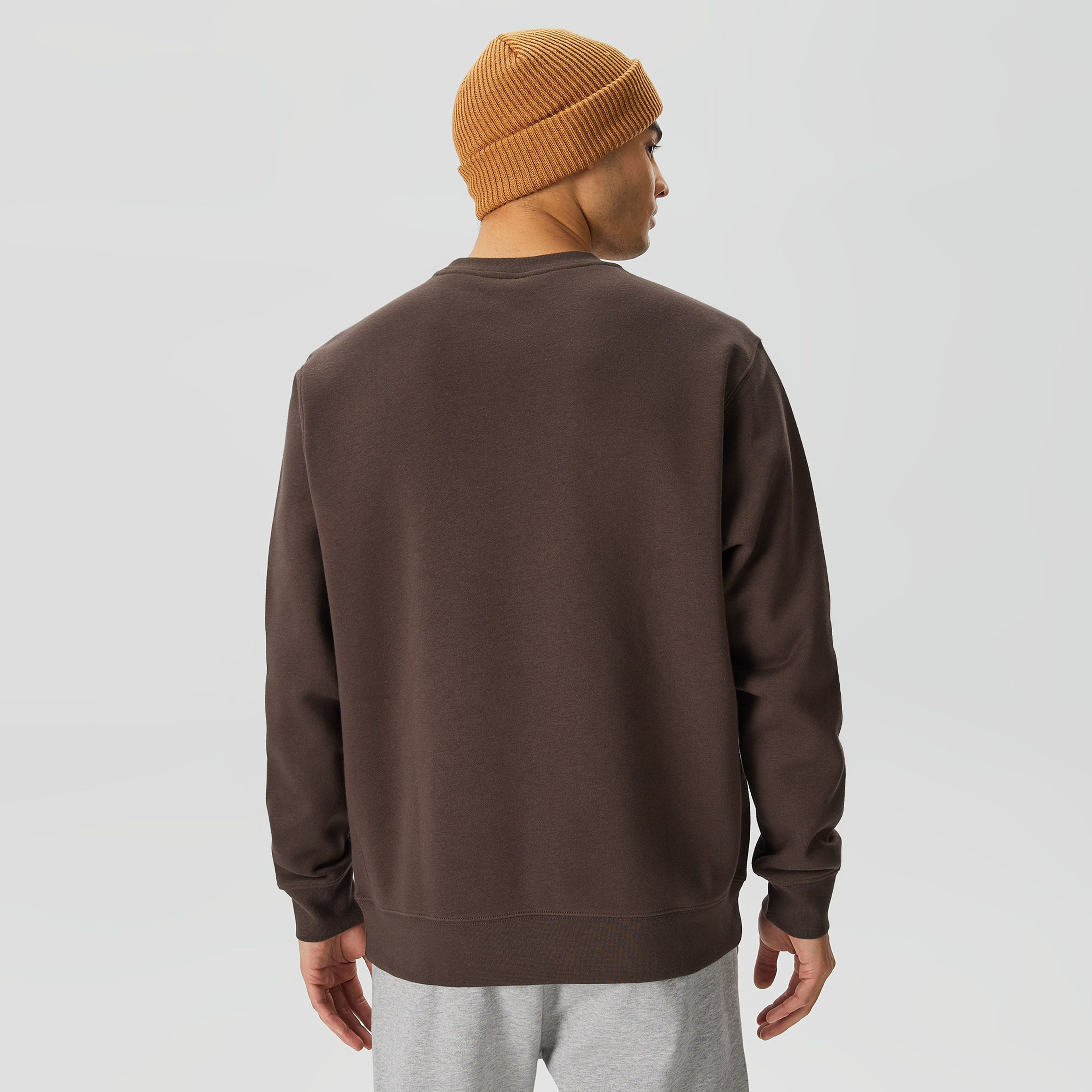 Nike Club Brushed Back Unisex Kahverengi Sweatshirt
