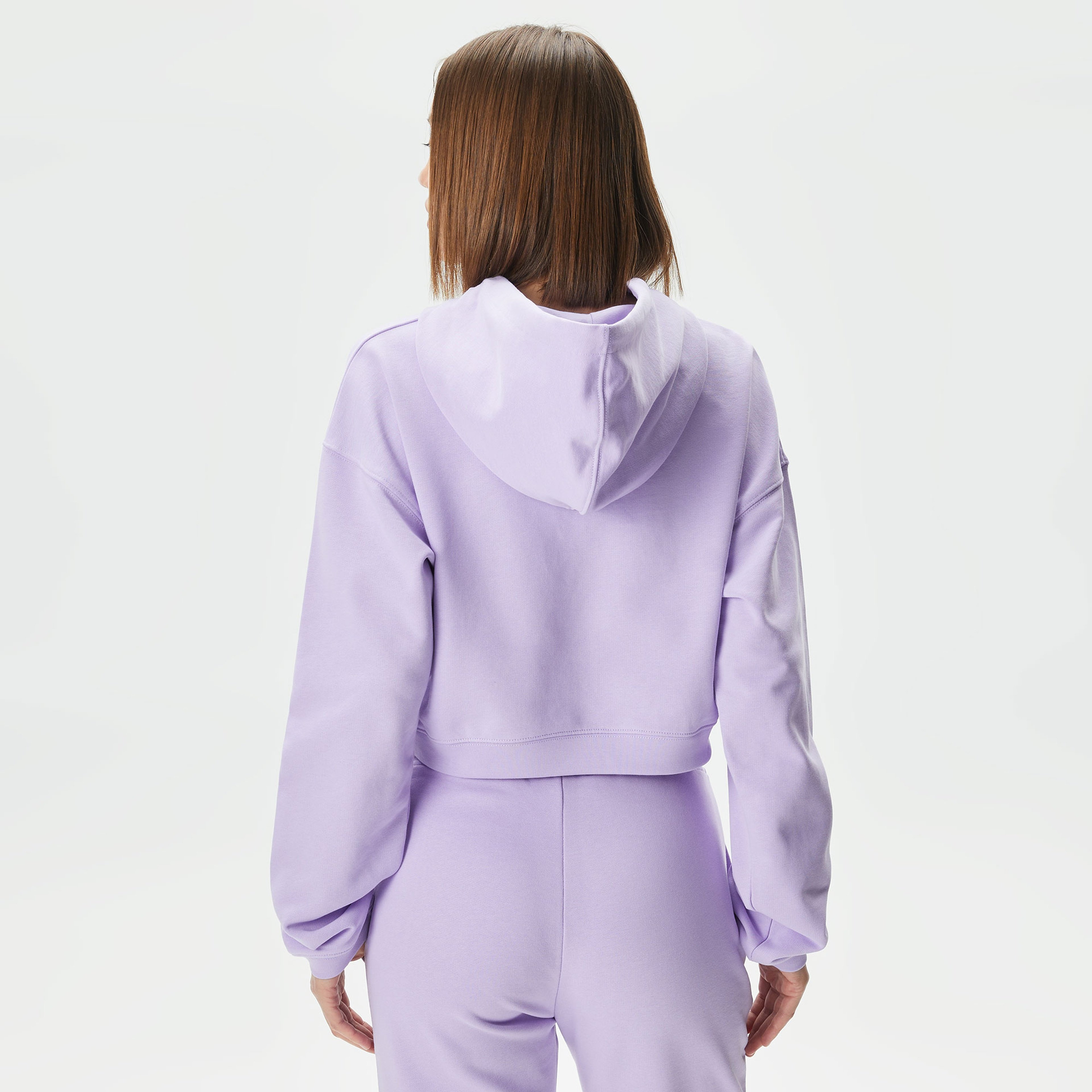 Les Benjamins Essential 303 Kadın Mor Hoodie