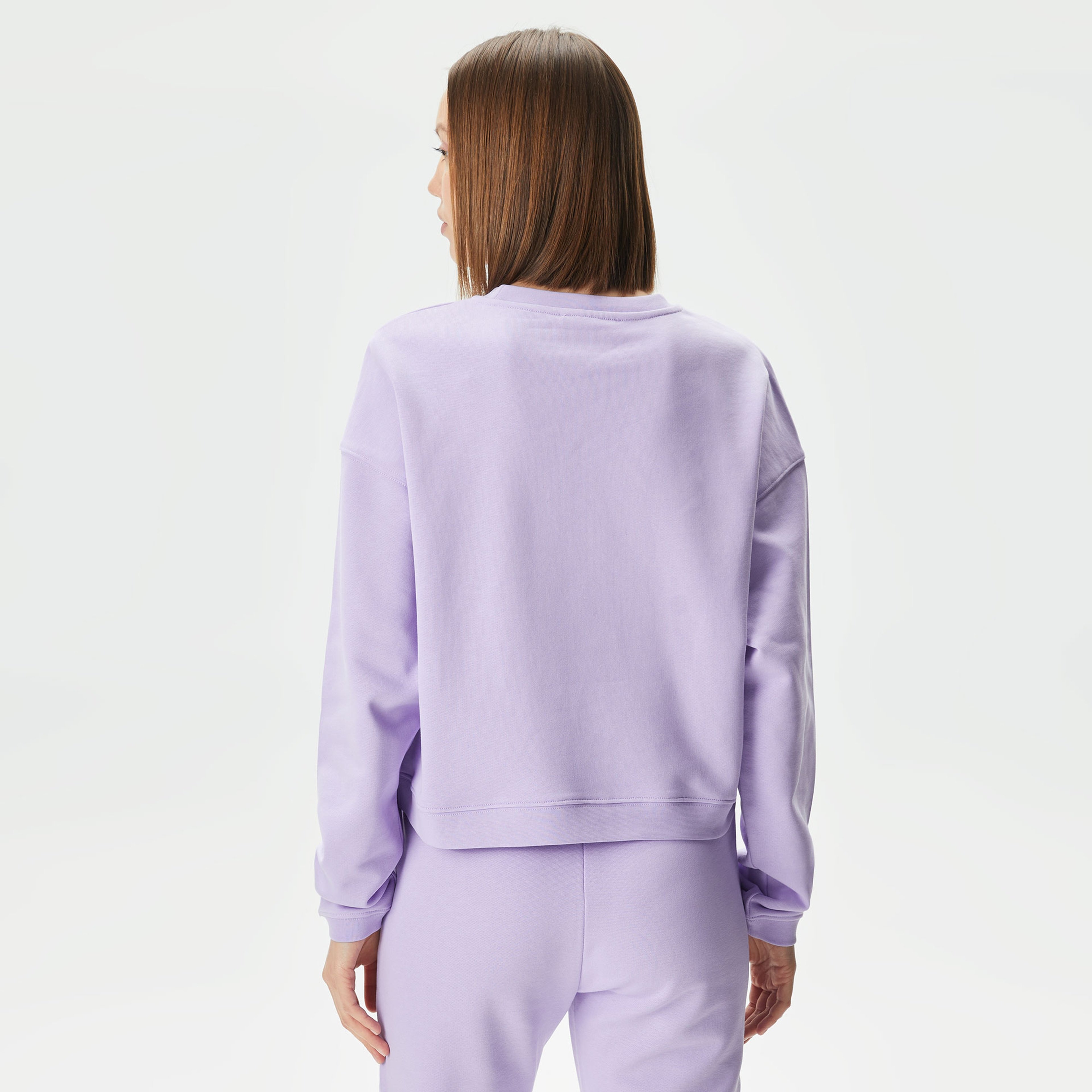 Les Benjamins Essential 303 Kadın Mor Sweatshirt