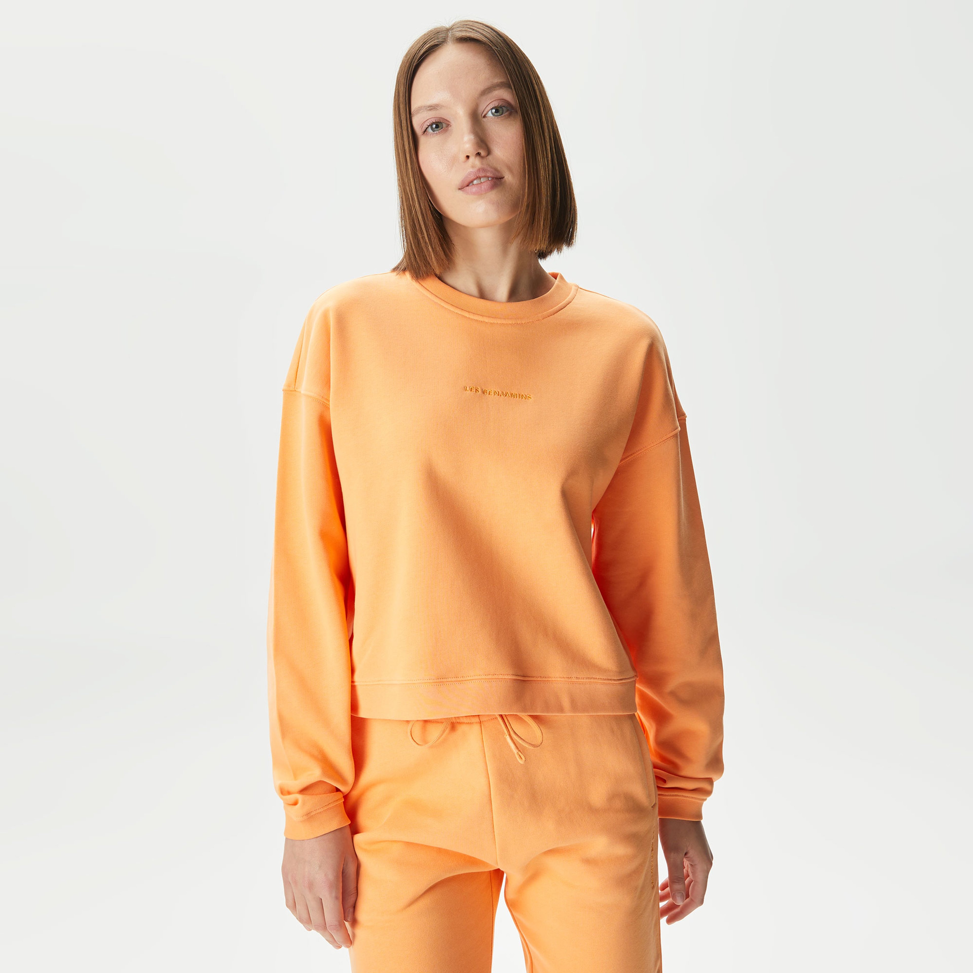 Les Benjamins Essential 302 Kadın Turuncu Sweatshirt