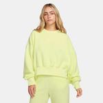 Nike Plush Mod Crop Crew Kadın Sarı Sweatshirt