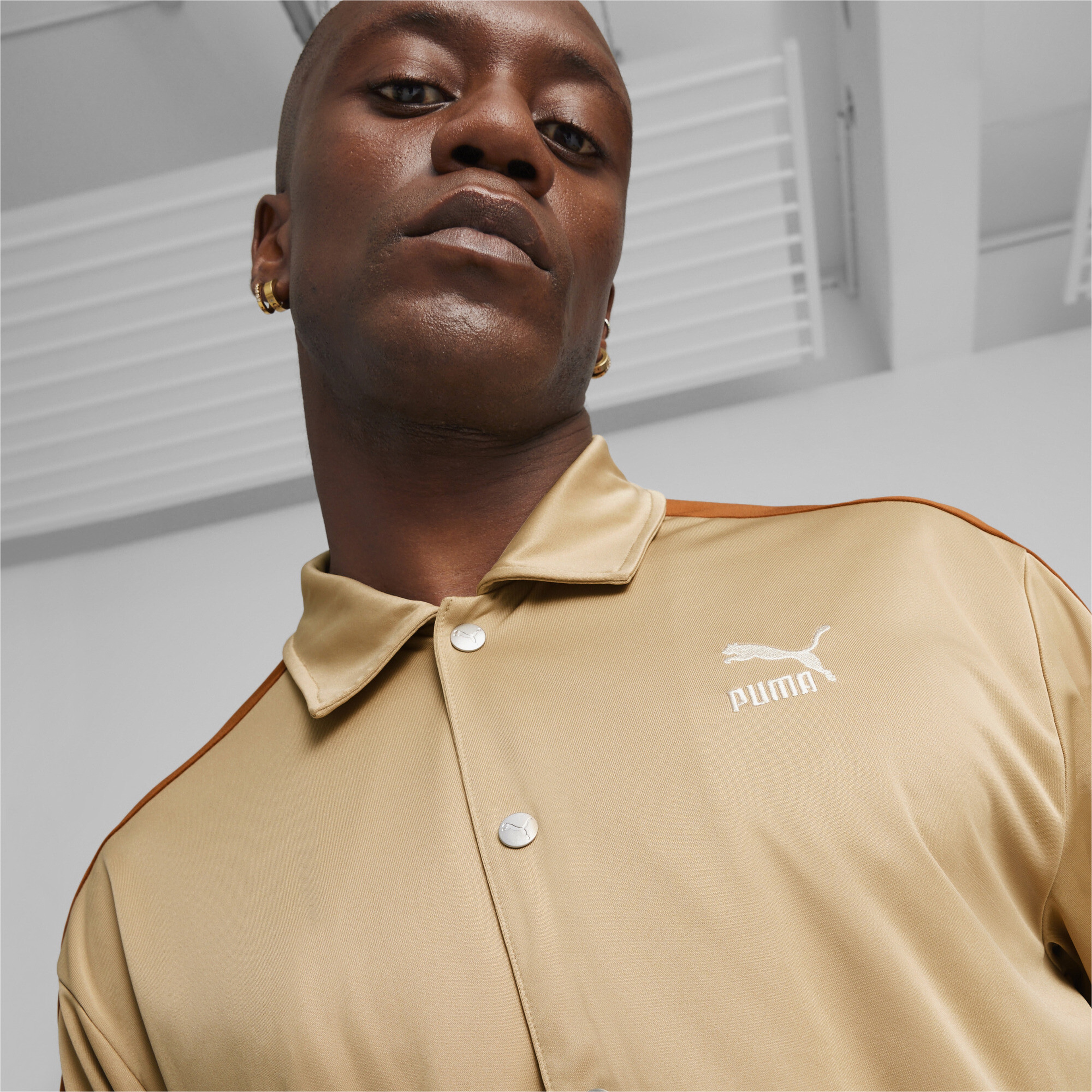 Puma T7 Shooting Erkek Bej Gömlek