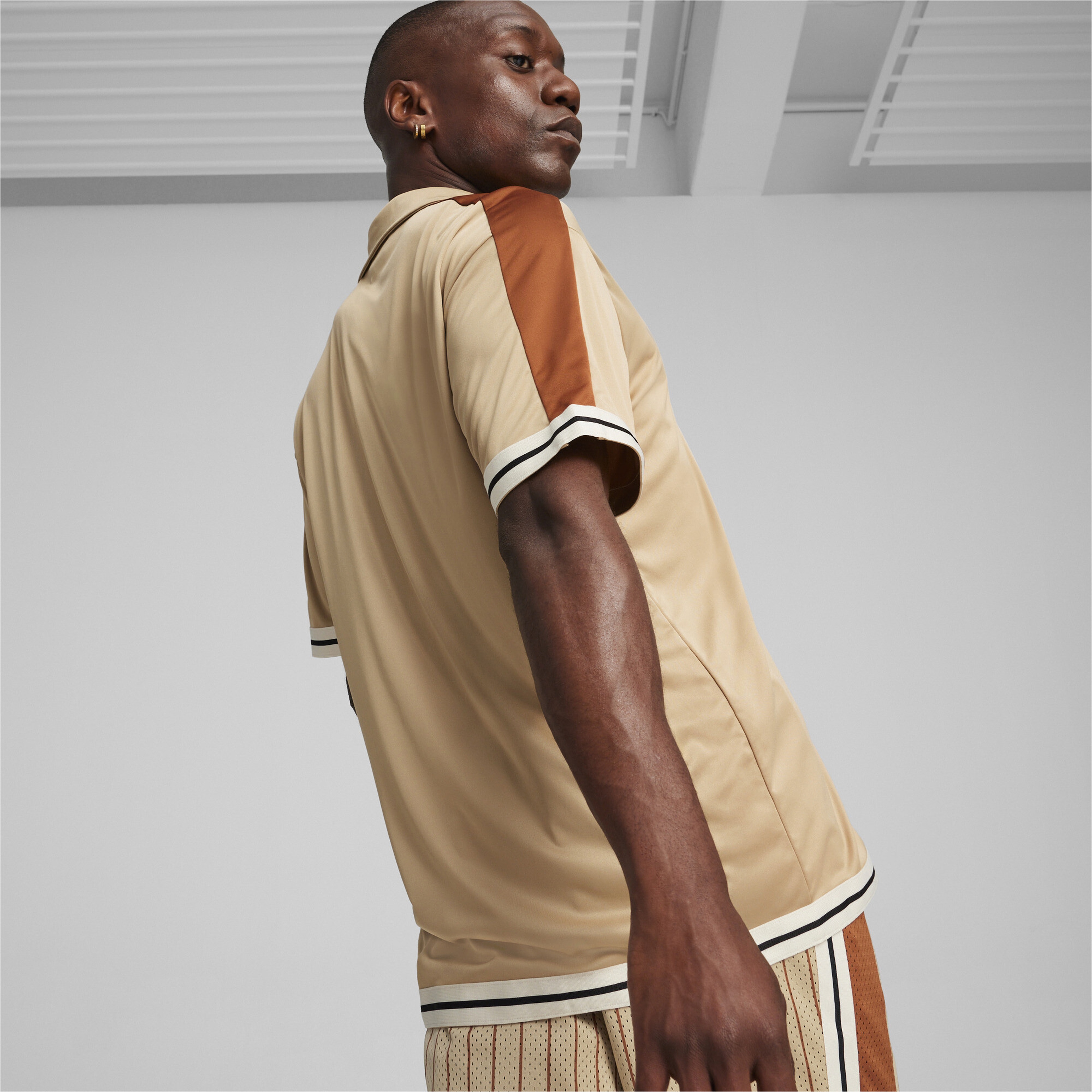 Puma T7 Shooting Erkek Bej Gömlek