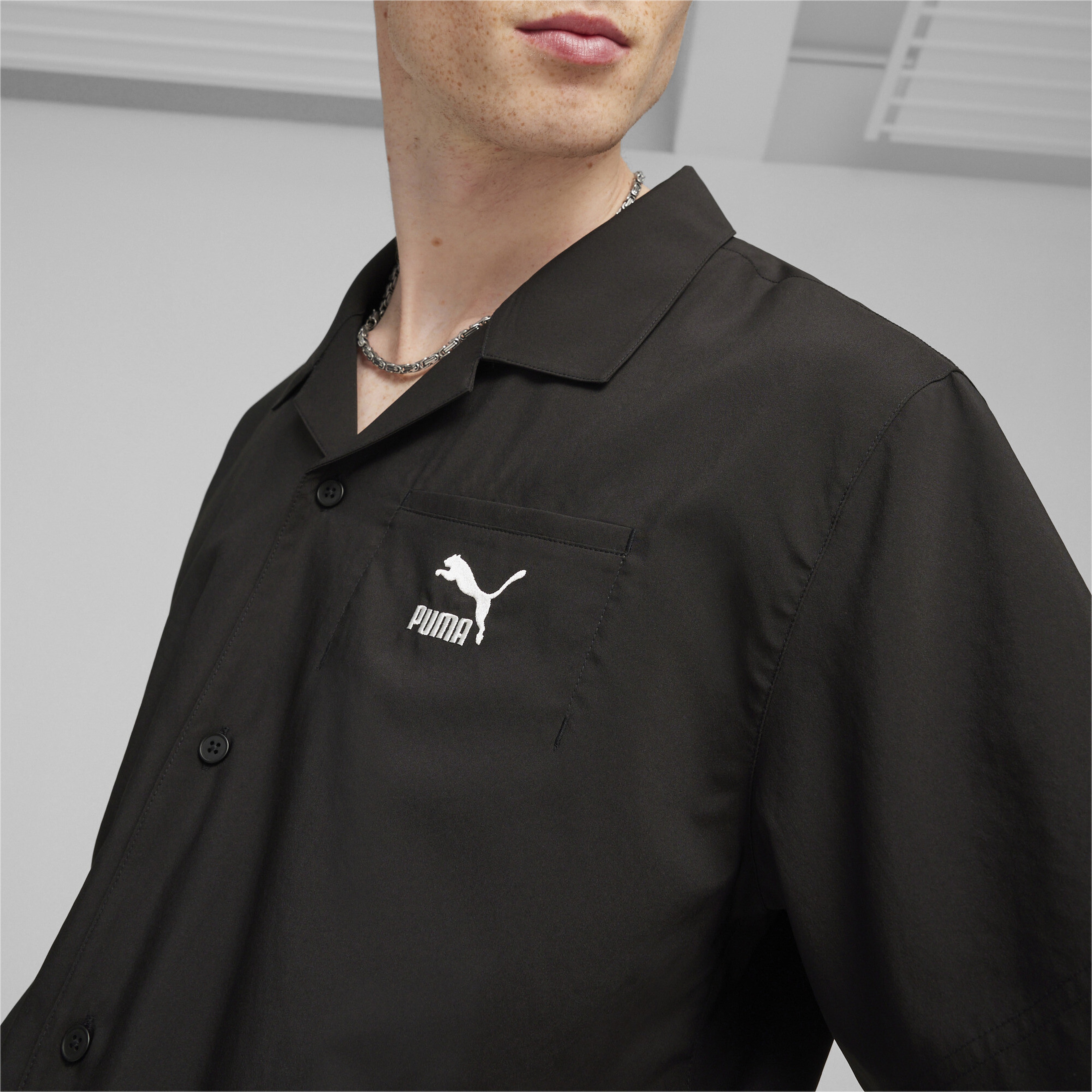 Puma Classics Erkek Siyah Gömlek