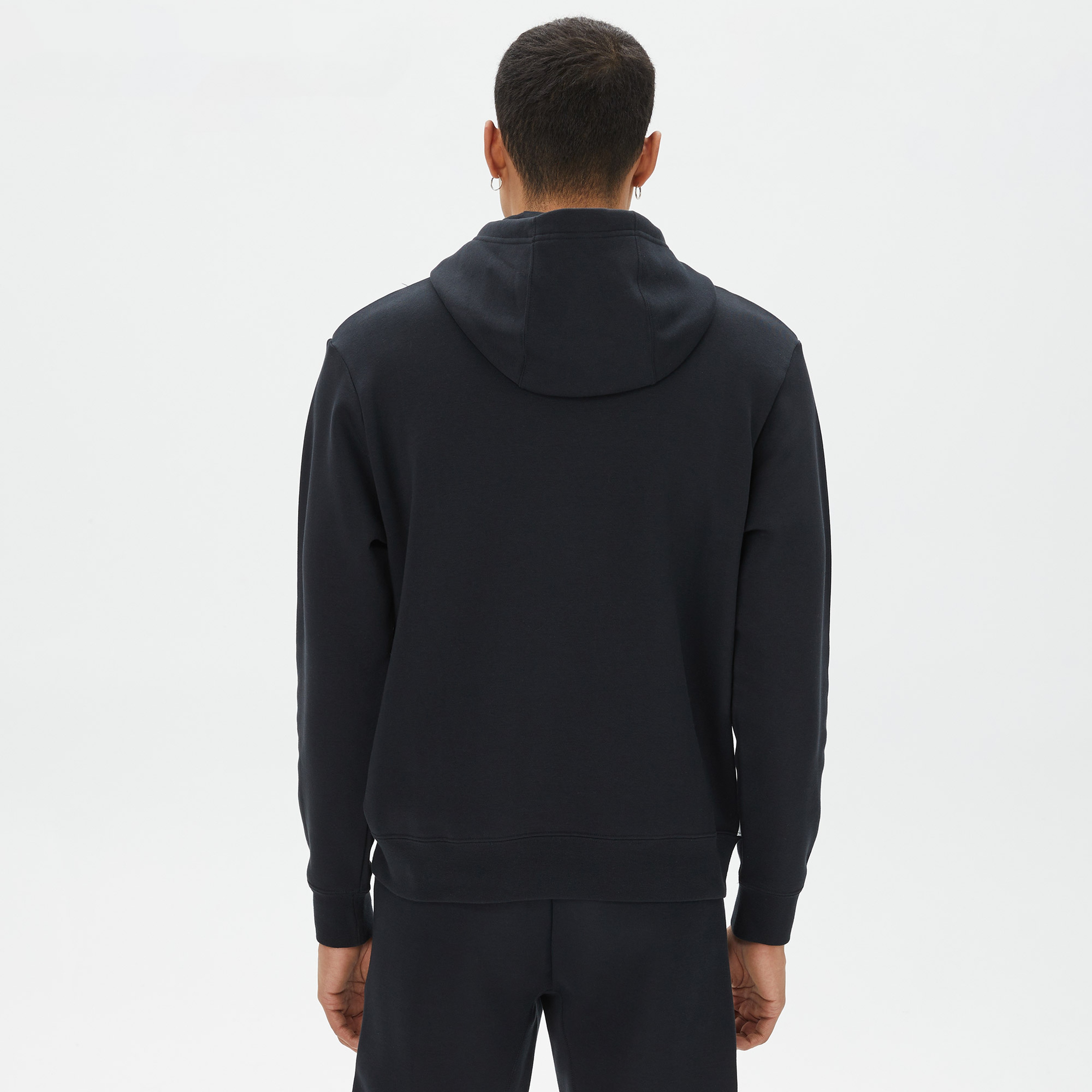 Nike Sportswear Swoosh Air Pullover Fleece Erkek Siyah Hoodie