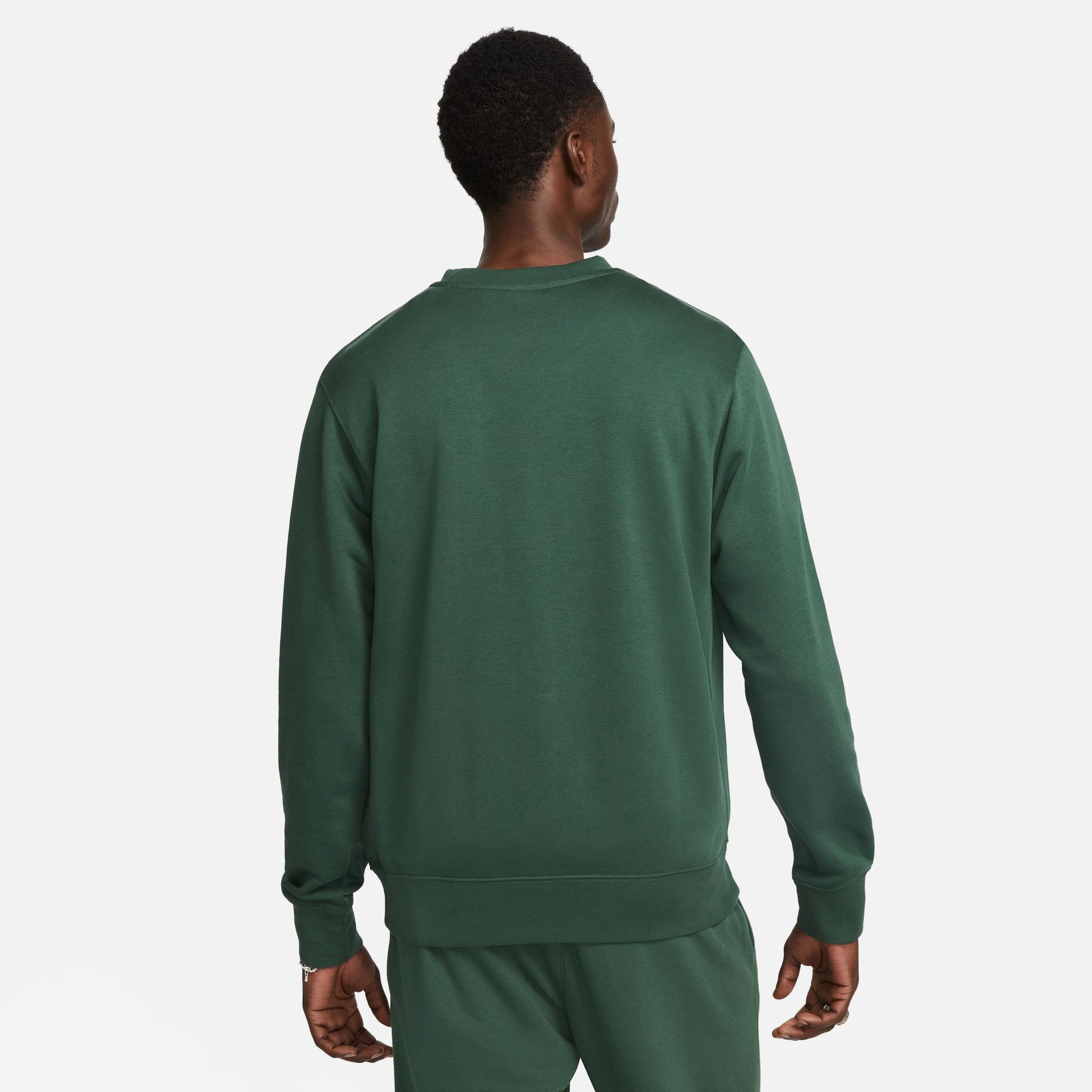 Nike Club+ Fit Crew Erkek Yeşil Sweatshirt