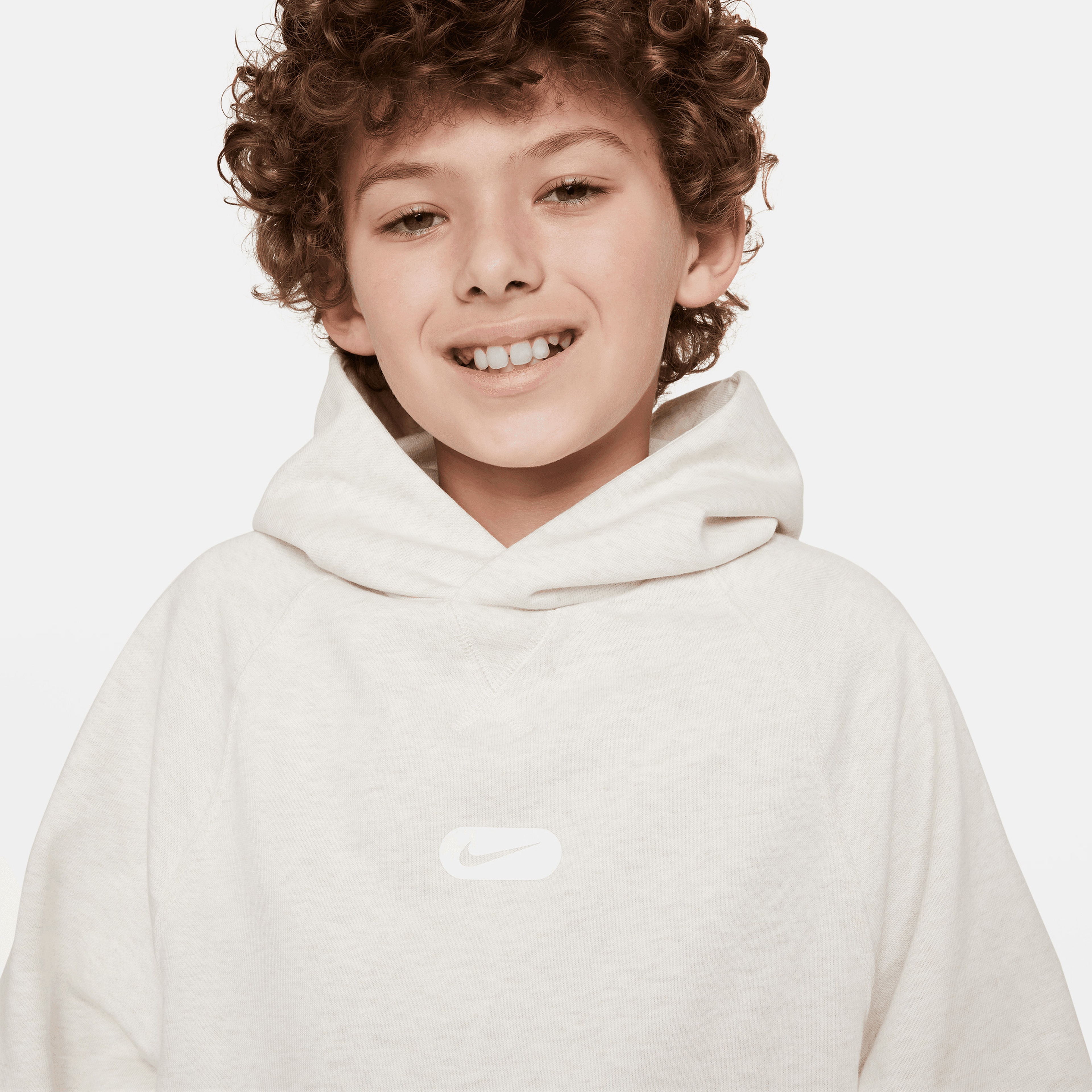 Nike Dri-FIT Athletics Çocuk Krem Hoodie