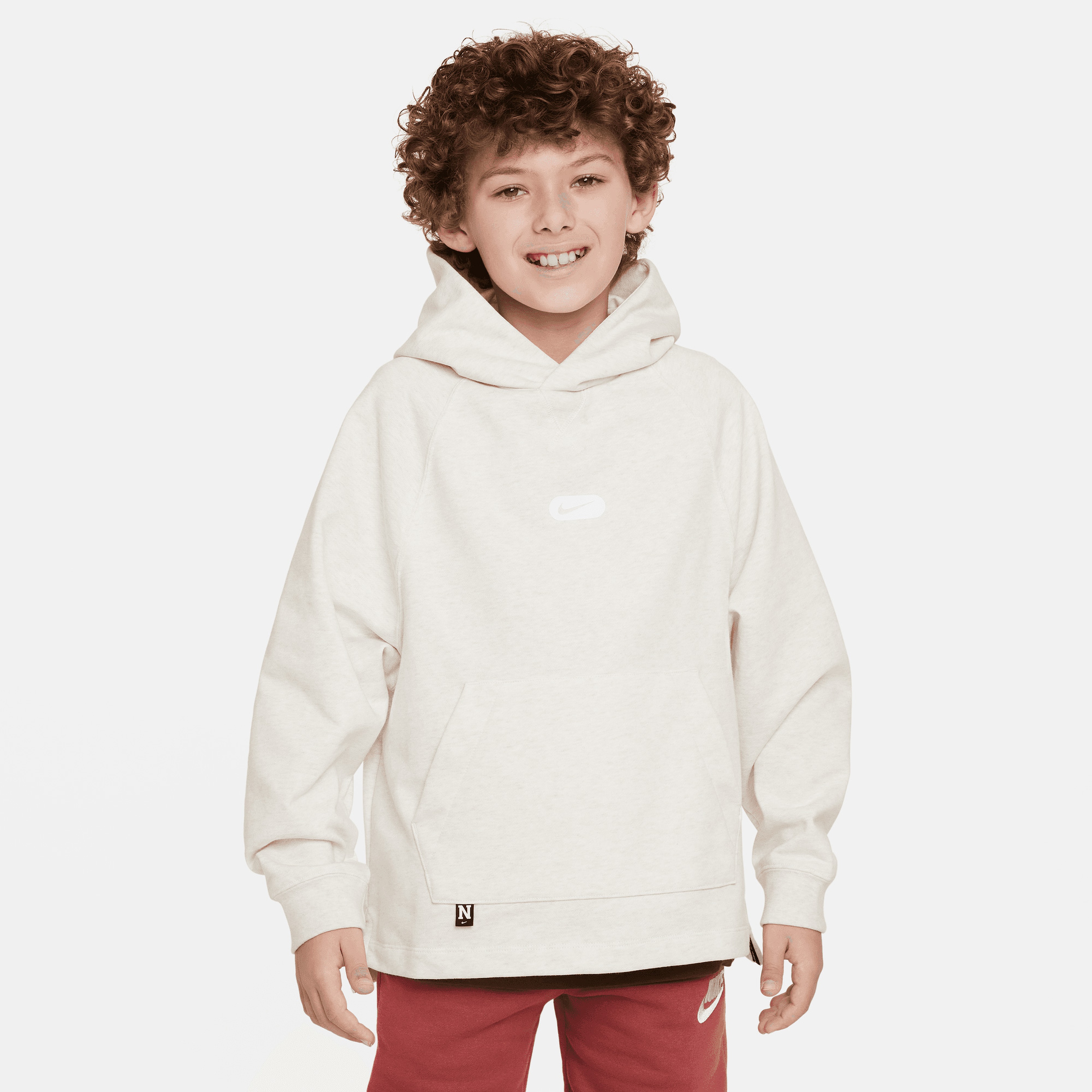 Nike Dri-FIT Athletics Çocuk Krem Hoodie