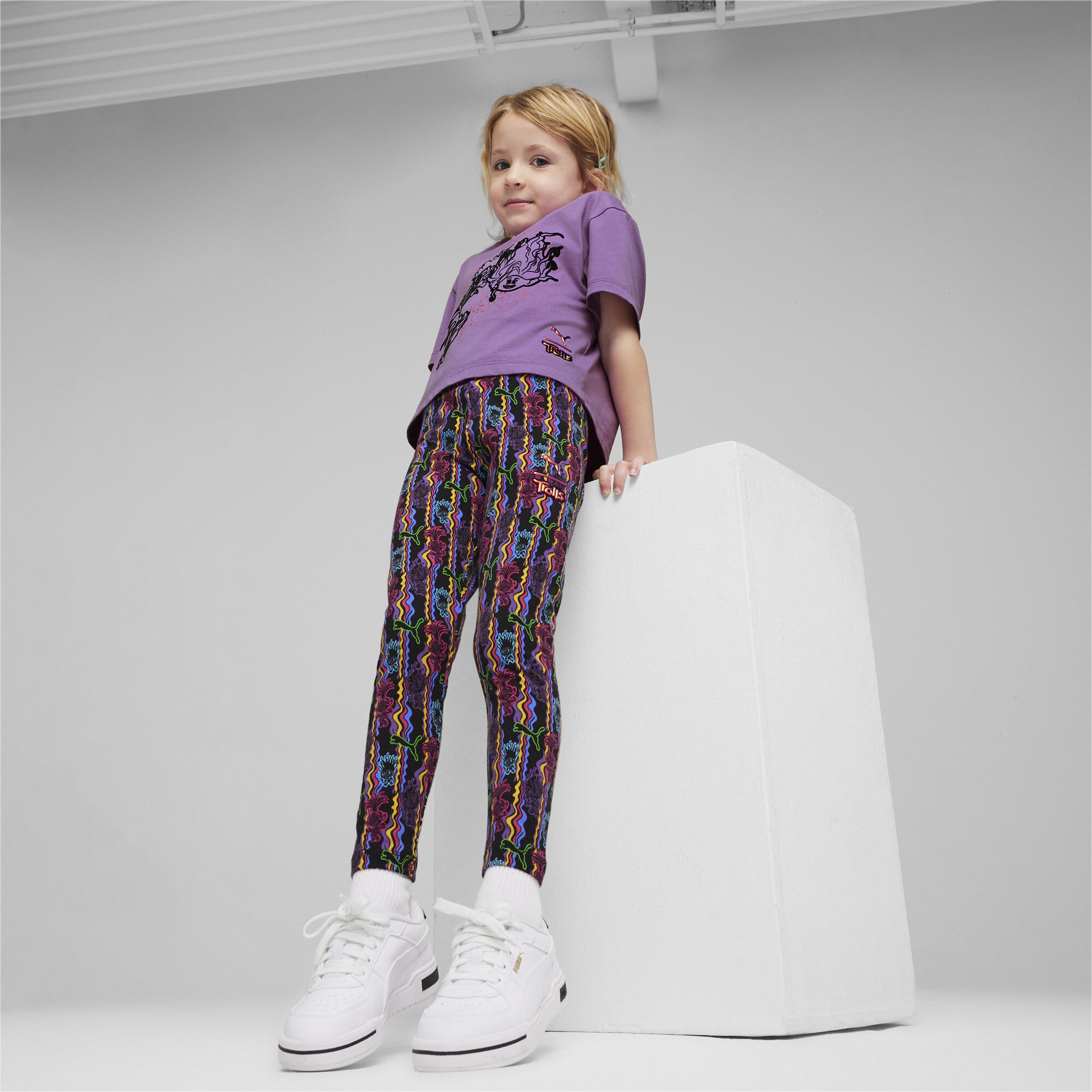 Puma X Trolls Çocuk Siyah Tayt