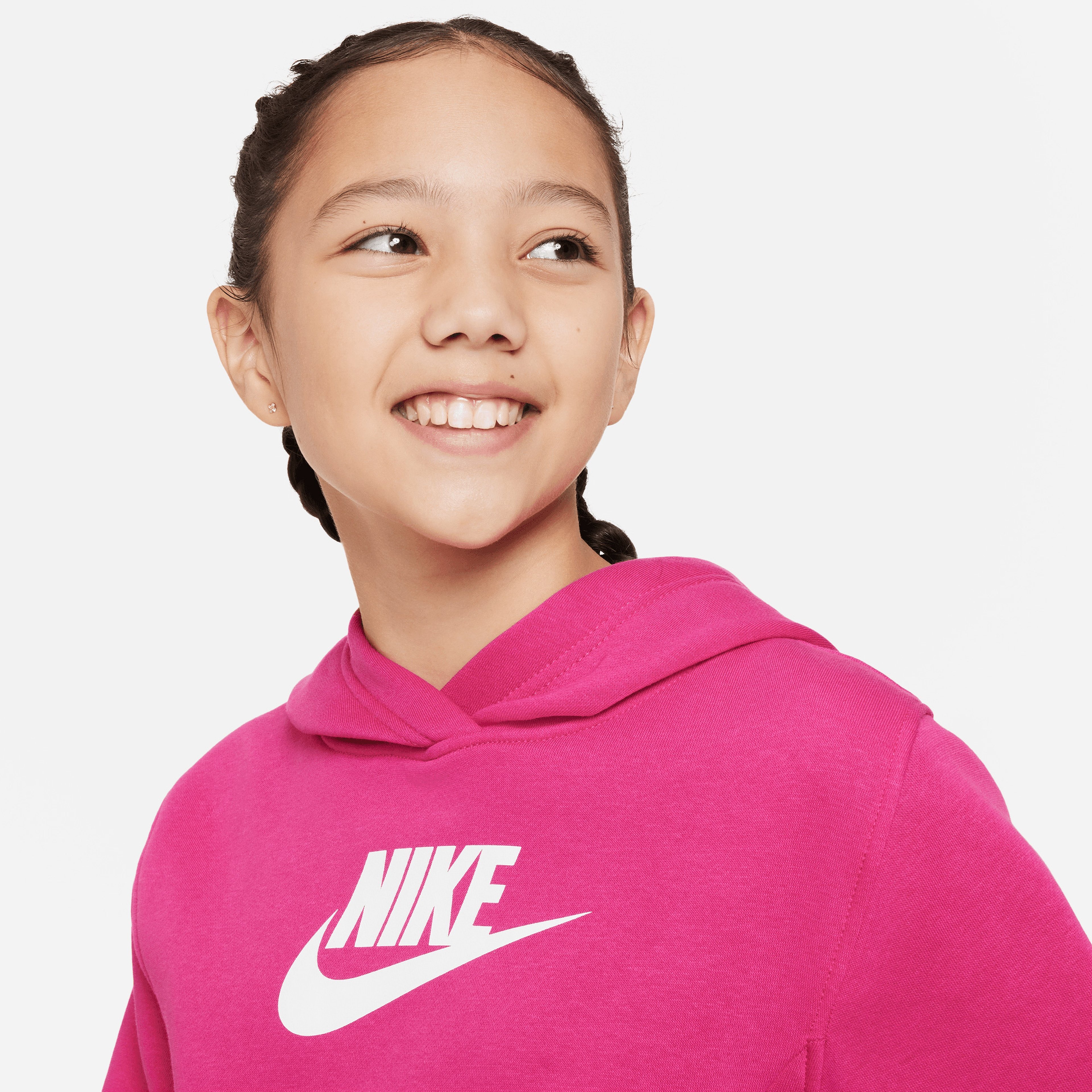 Nike Sportswear Club Fleece Çocuk Pembe Hoodie