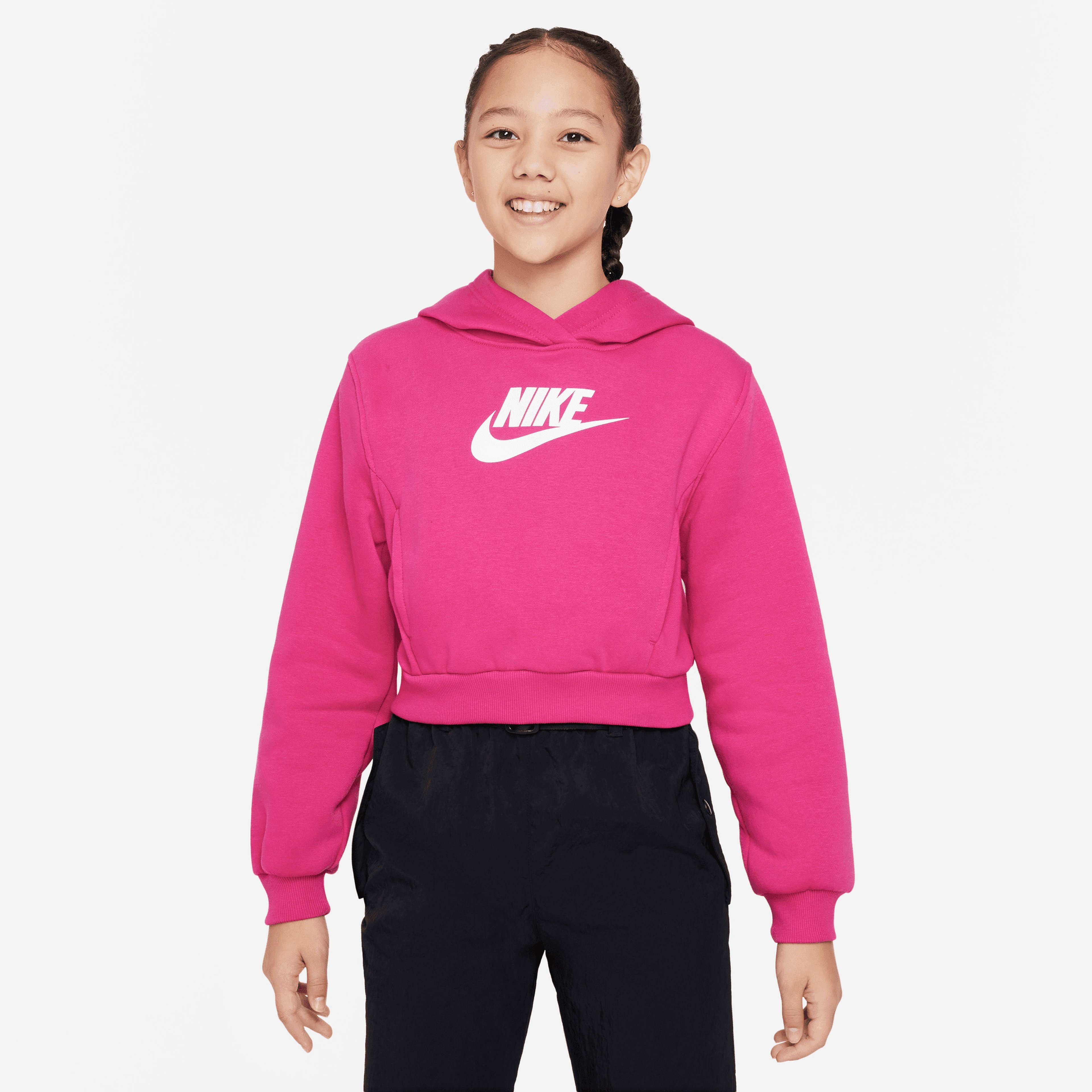Nike Sportswear Club Fleece Çocuk Pembe Hoodie