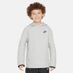 Nike Sportswear Tech Flc Po Çocuk Gri Hoodie