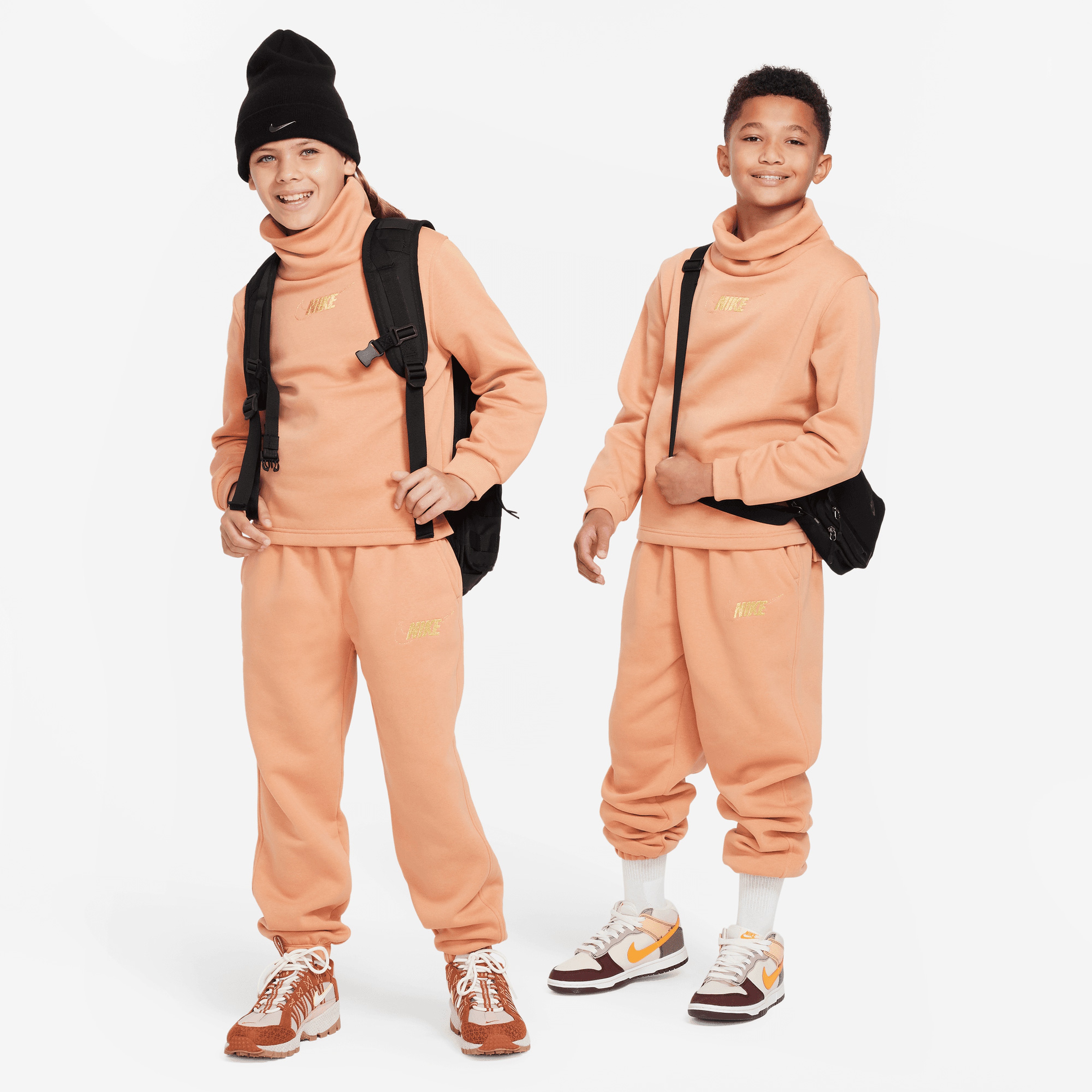 Nike Sportswear Club Flc Fnl Ls Çocuk Kahverengi Sweatshirt