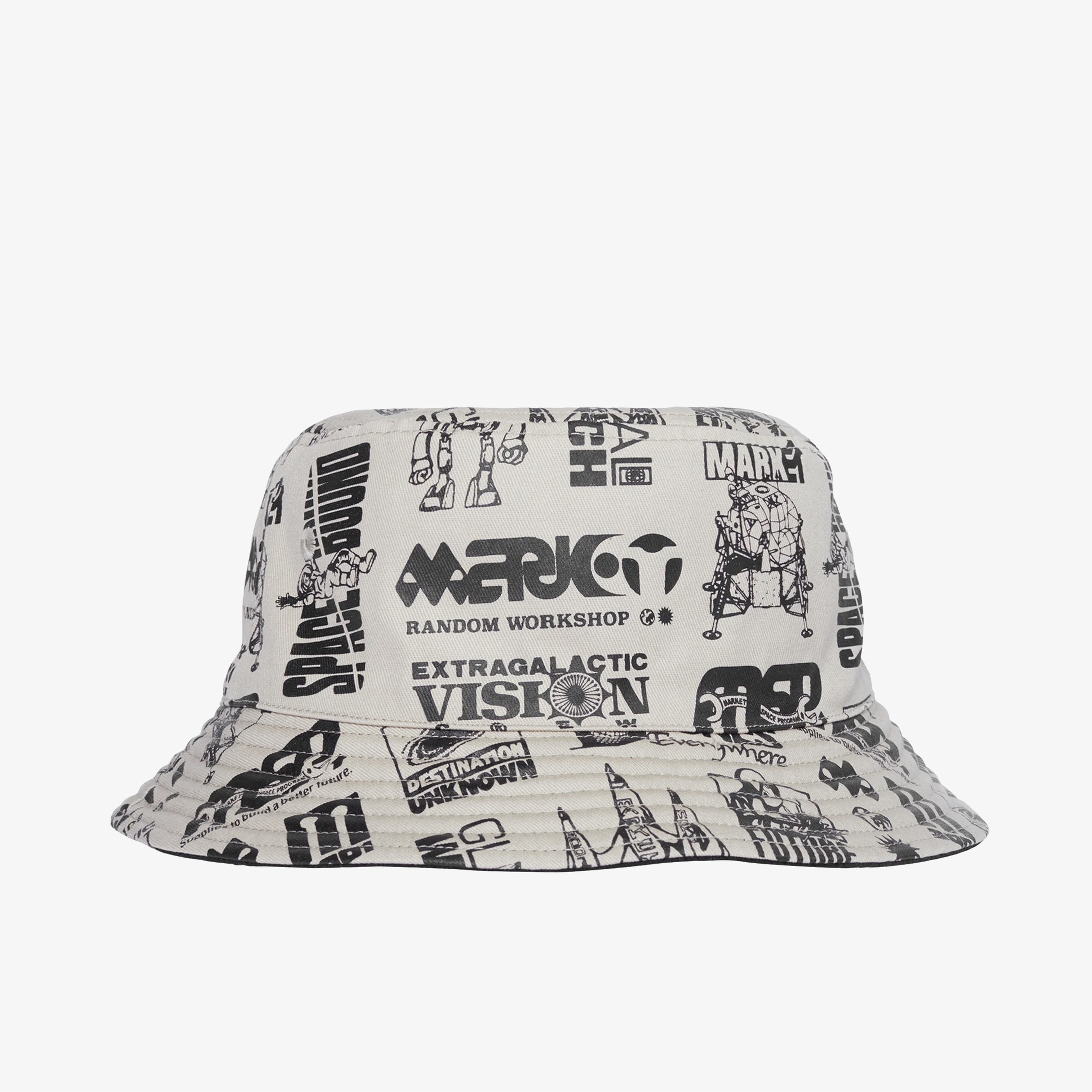 Market?Destination?Unknown Unisex Krem Bucket Şapka
