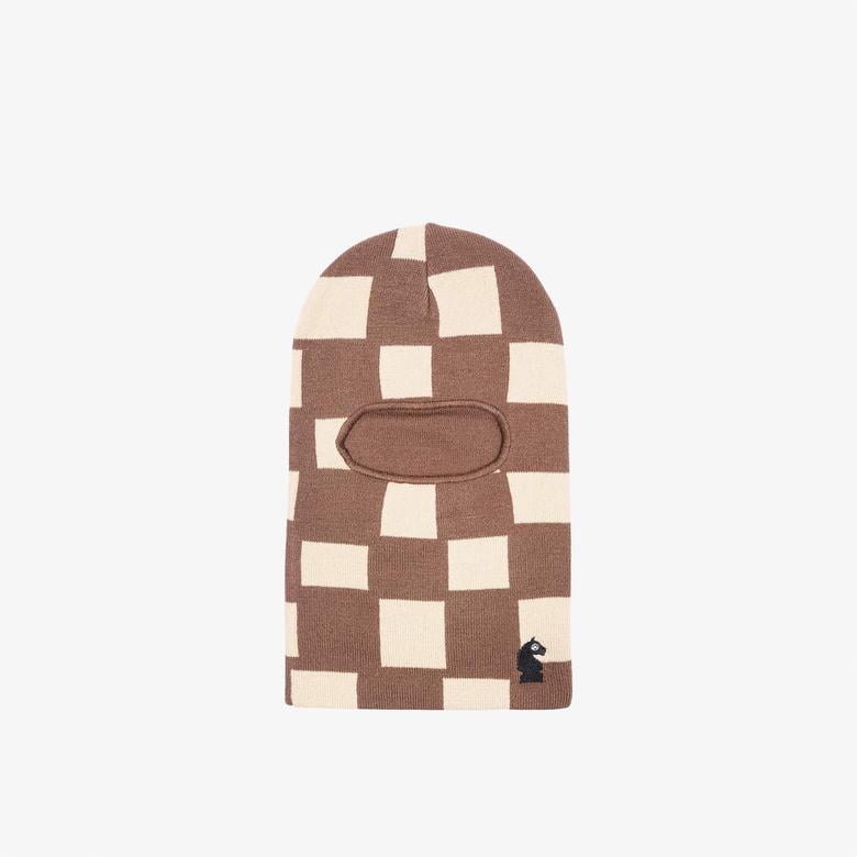 Market Chess Club Unisex Kahverengi Balaclava