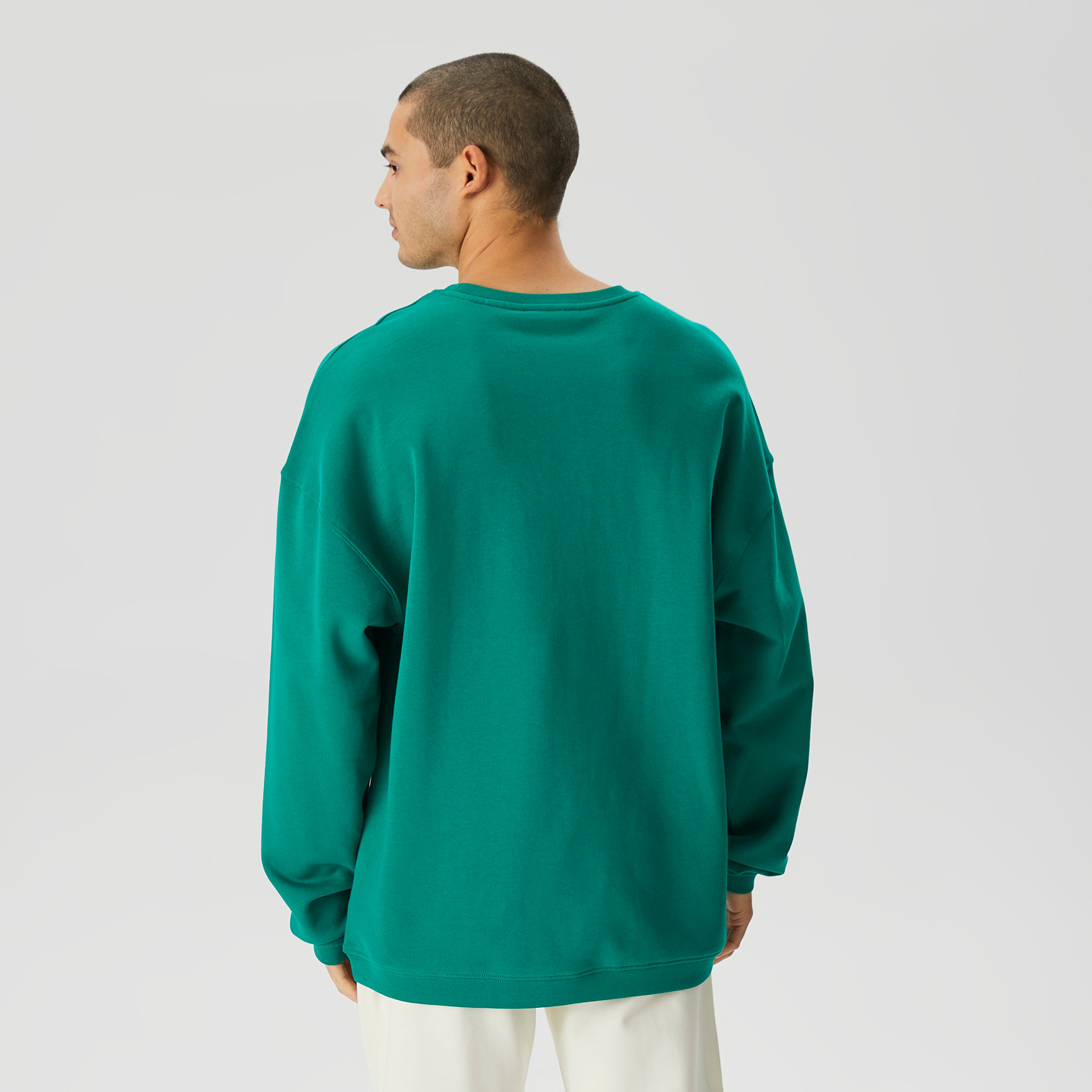Les Benjamins Essentials Erkek Yeşil Sweatshirt