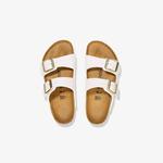Birkenstock Arizona Bf Patent Çocuk Beyaz Terlik
