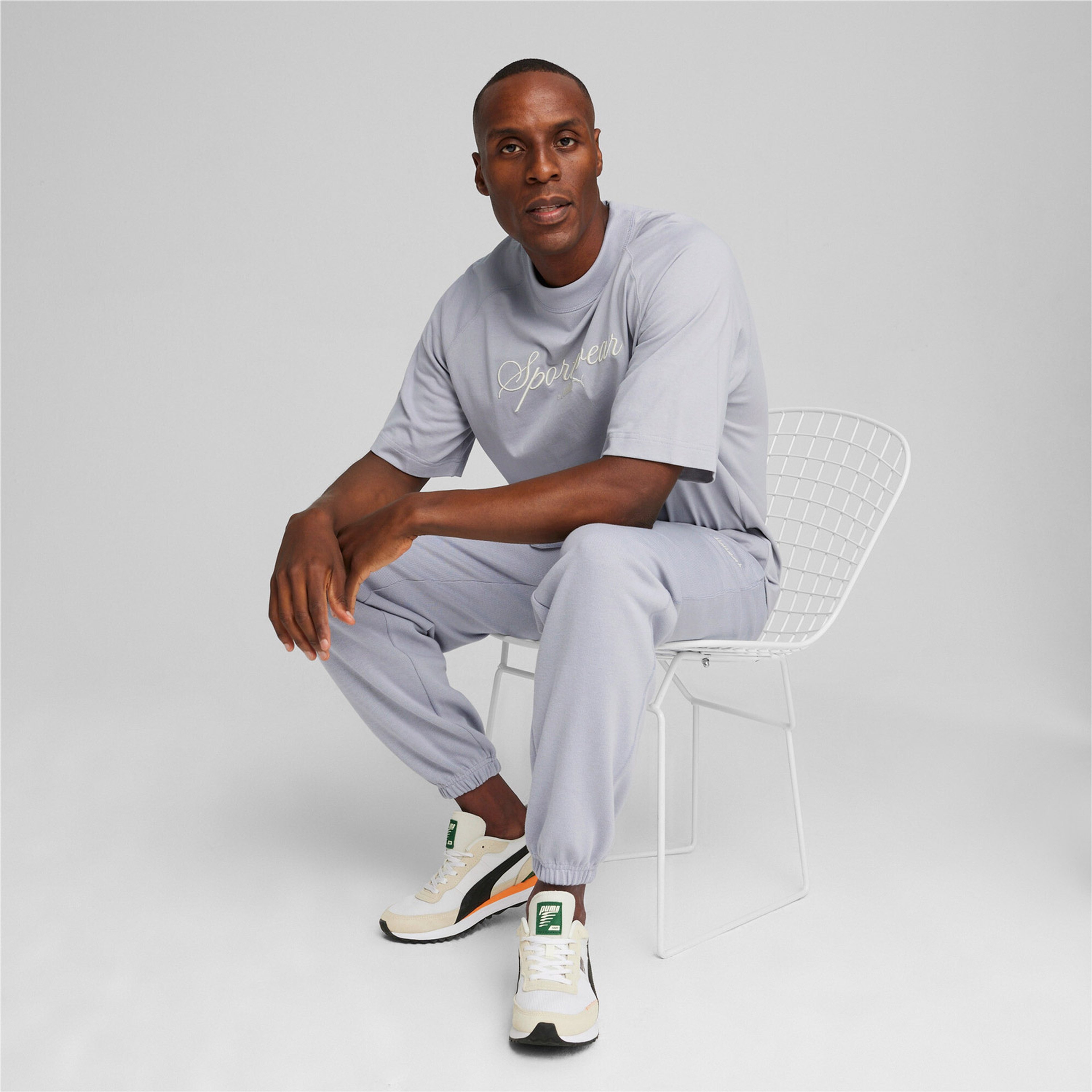 Puma Classics+ Erkek Gri T-Shirt