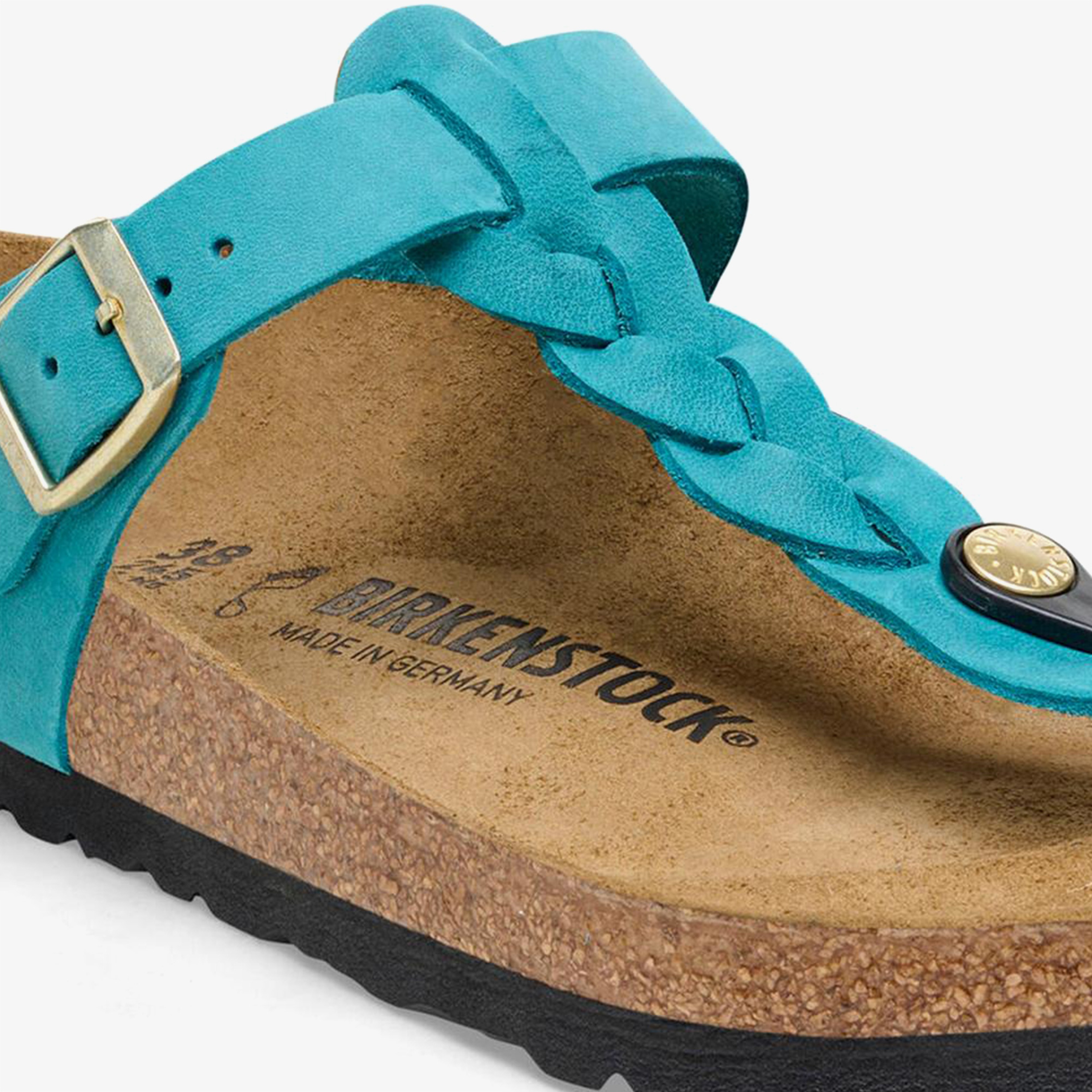 Birkenstock Gizeh Leoi Braided Kadın Mavi Terlik