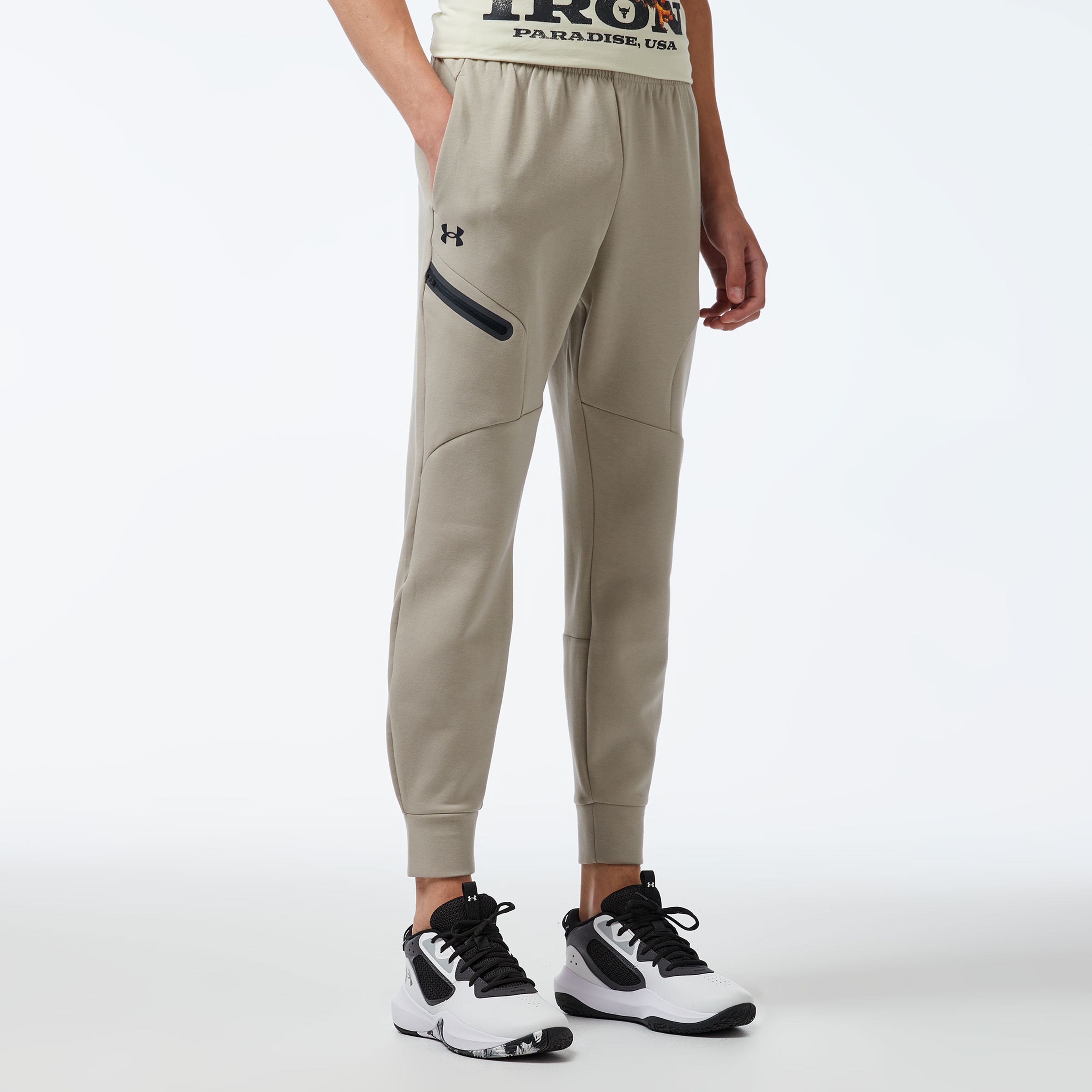 Under Armour Unstoppable Flc Joggers Erkek Kahverengi Eşofman Altı