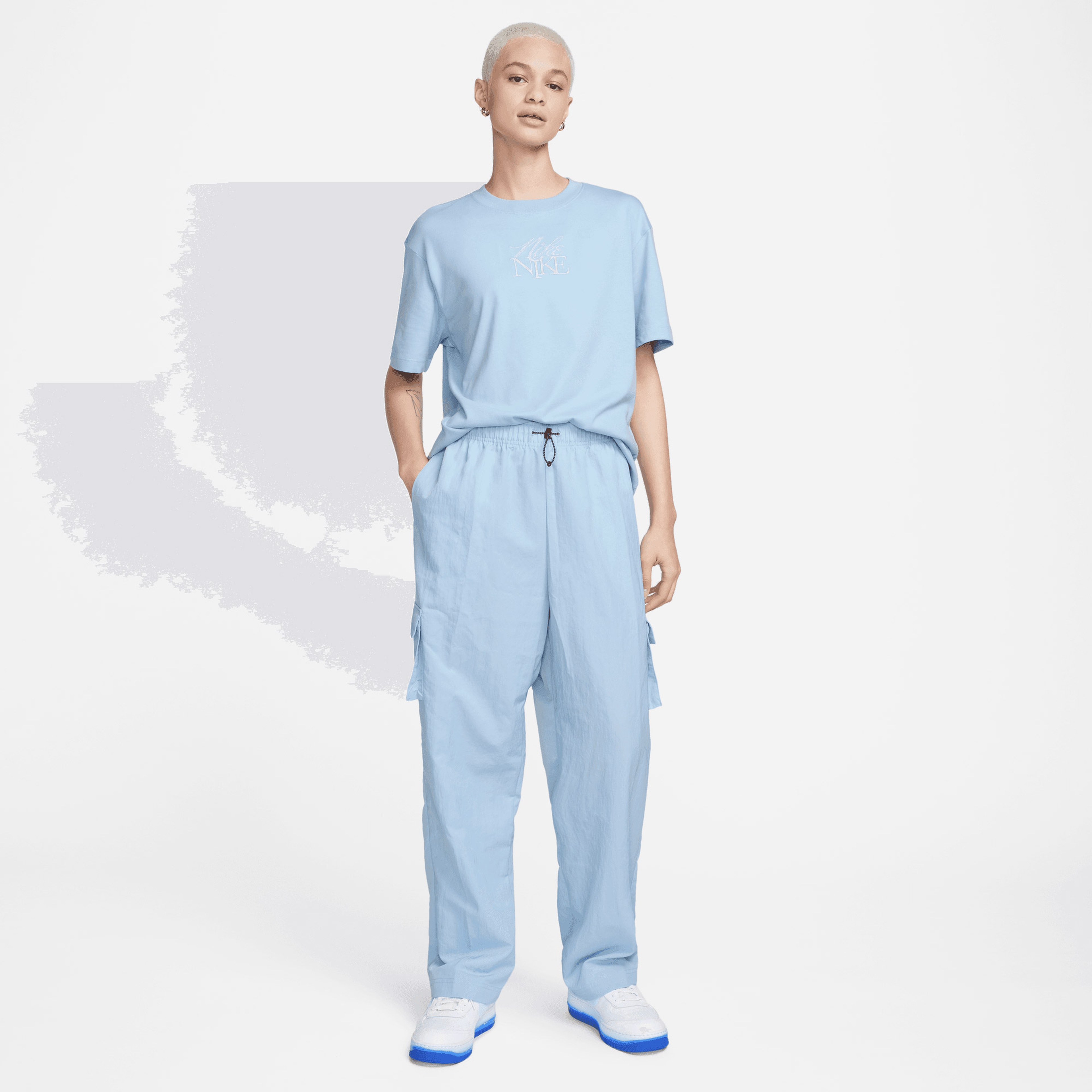 Nike Sportswear Essential Sportswear Kadın Mavi Eşofman Altı