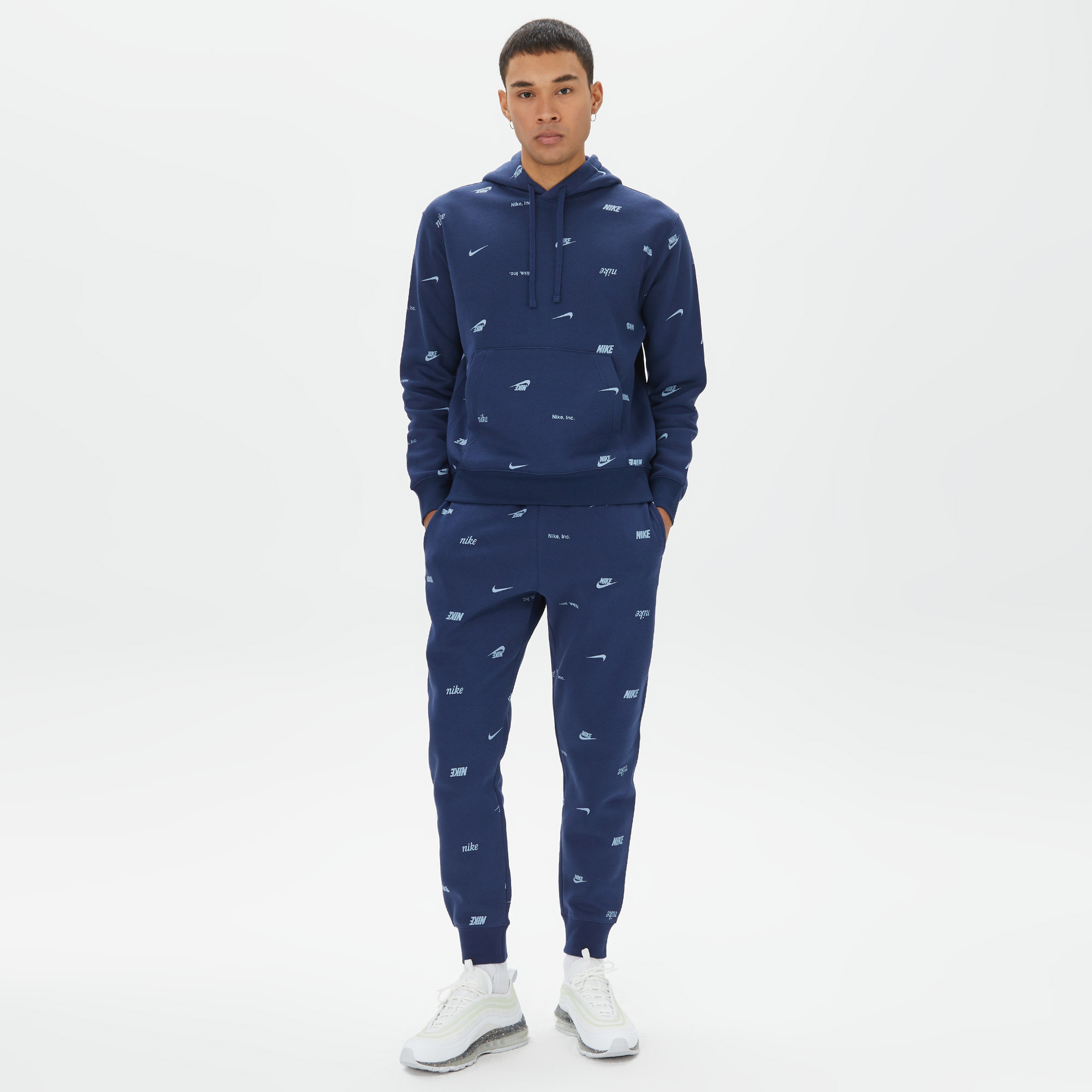 Nike Club Fleece Erkek Mavi Eşofman Altı