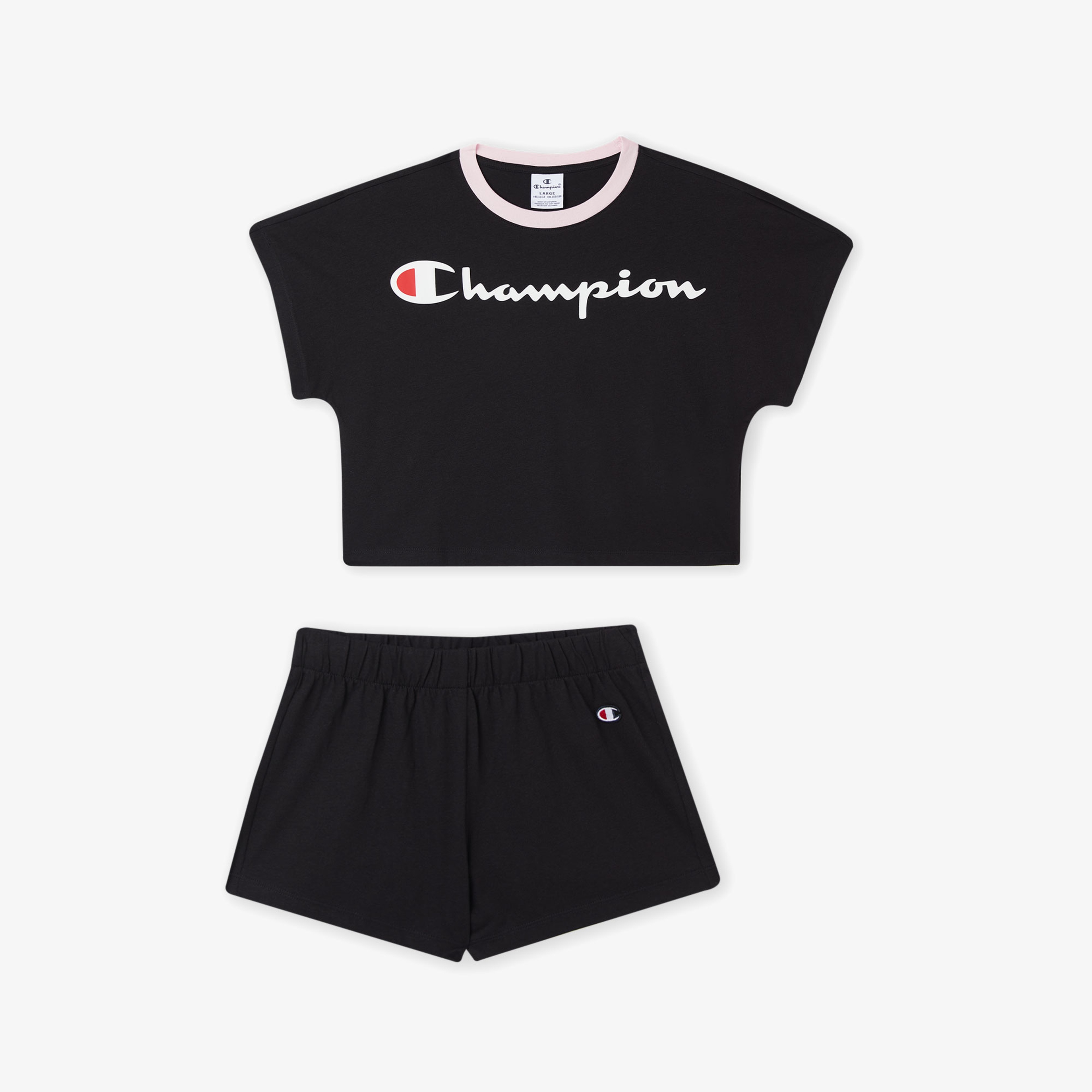 Champion Set Çocuk Siyah Eşofman Takımı