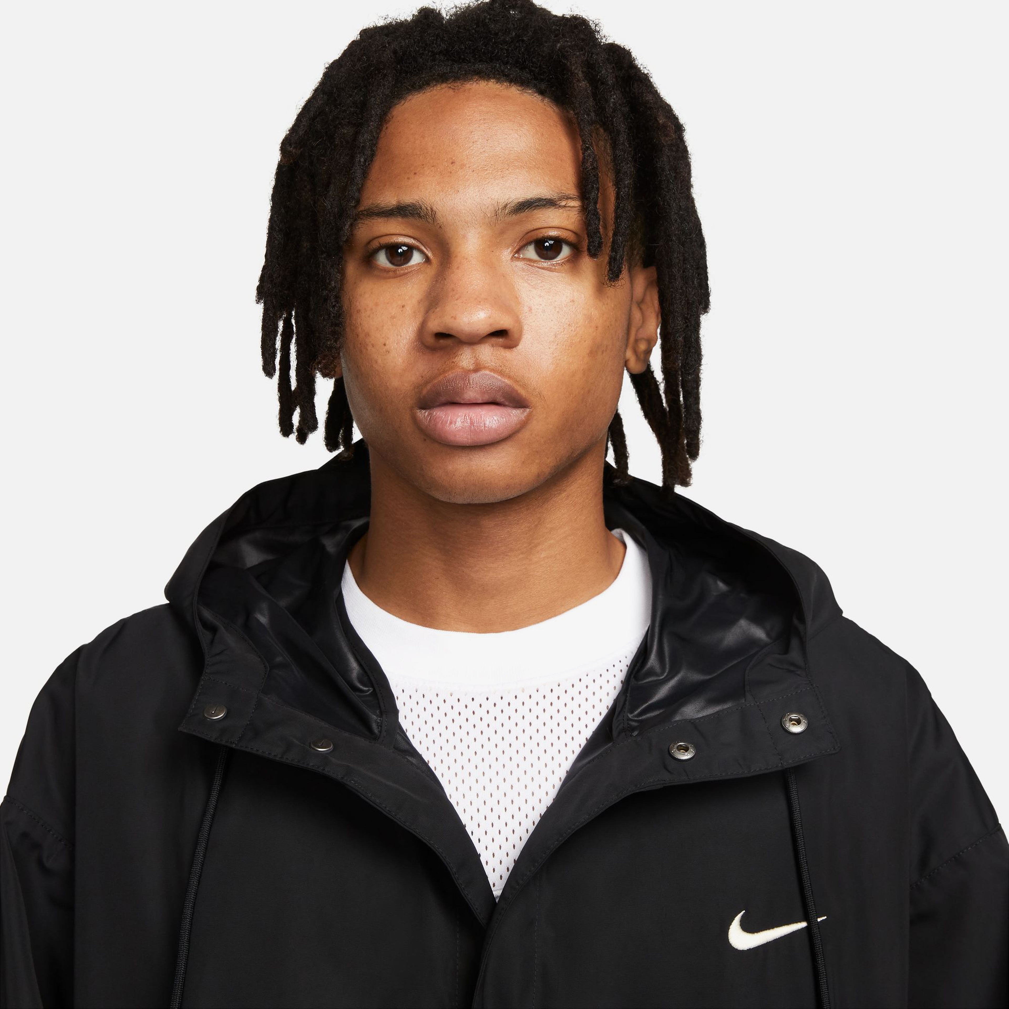 Nike Swoosh Woven Erkek Siyah Ceket