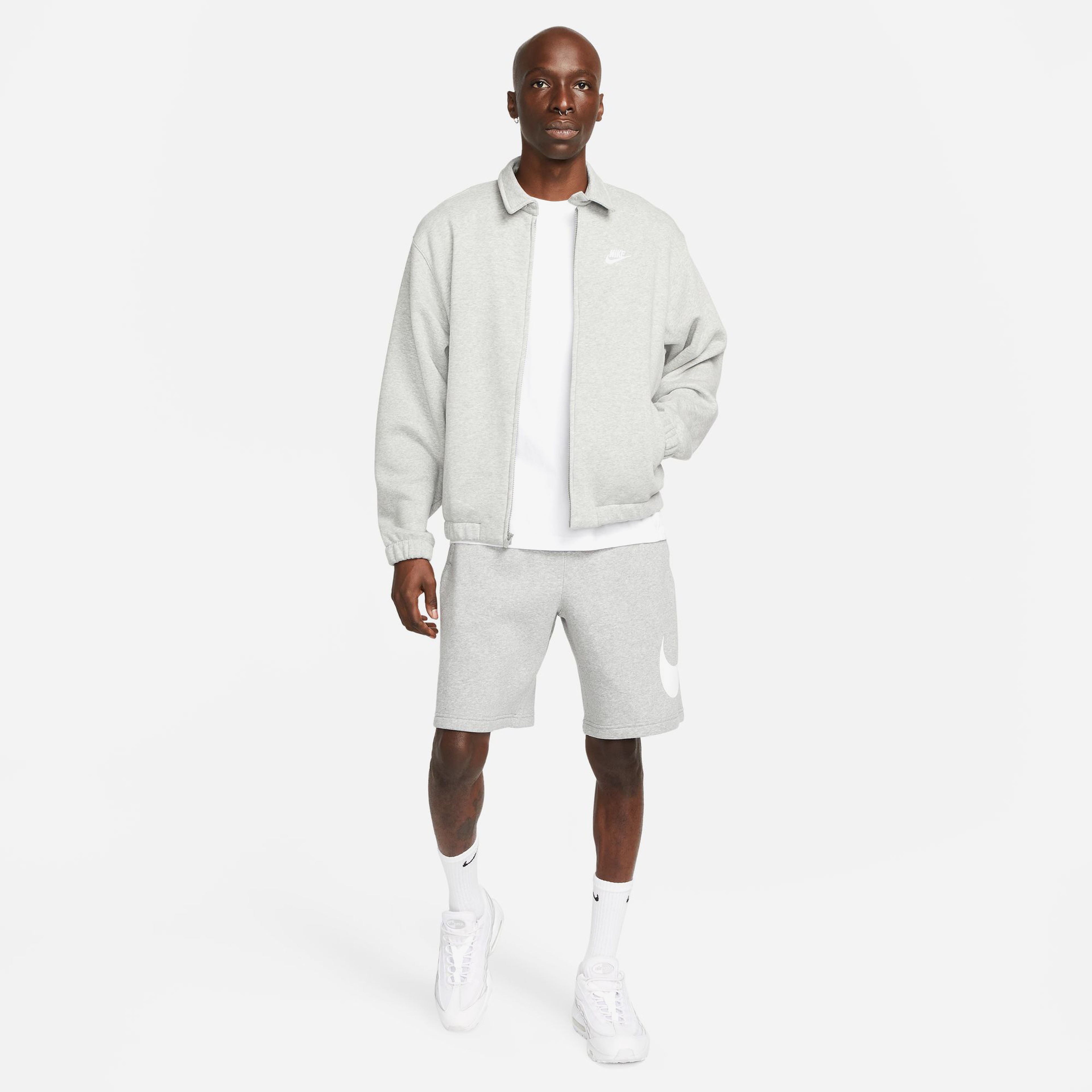 Nike Club Bb Harrington Erkek Gri Ceket