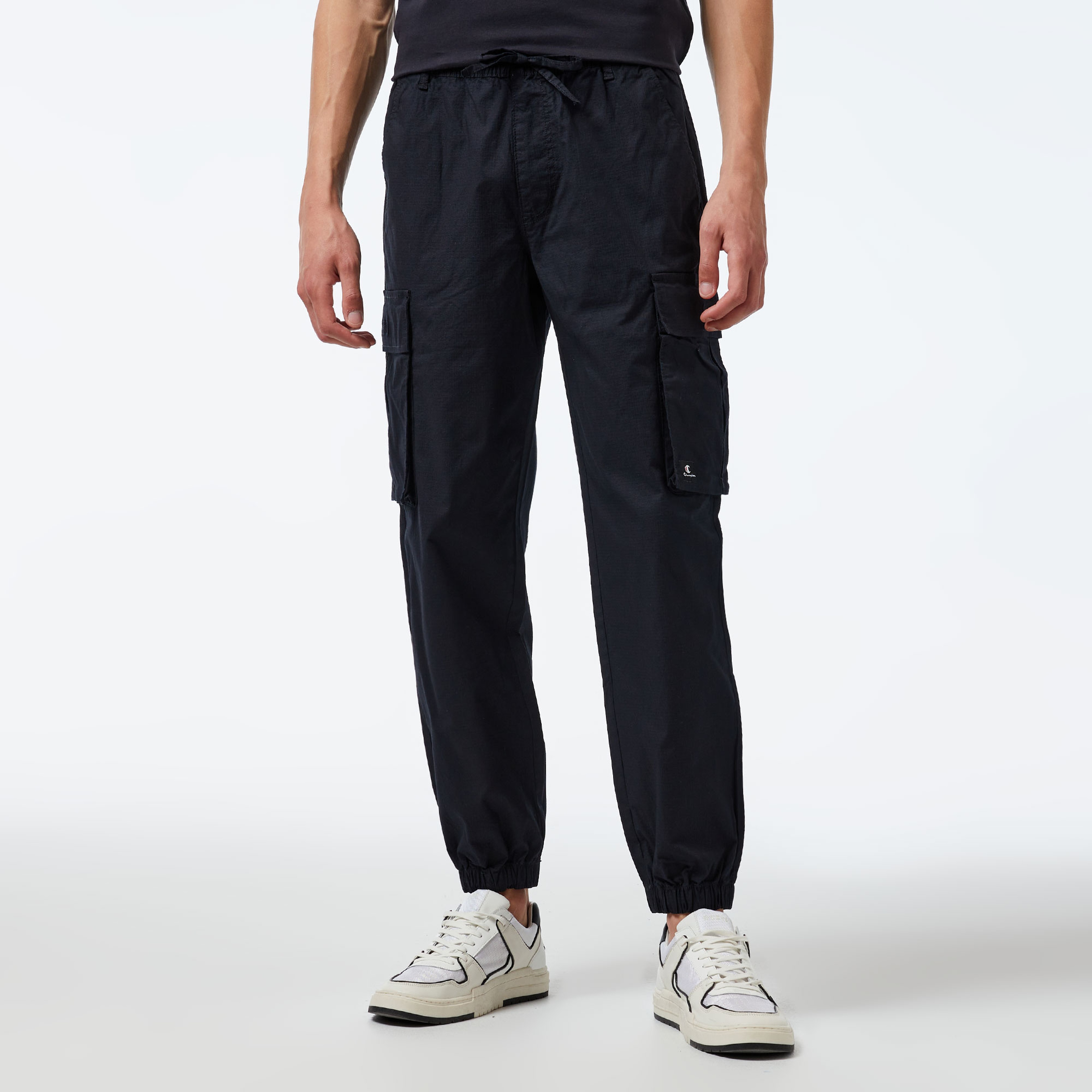 Champion Elastic Cuff Kargo Erkek Siyah Pantolon