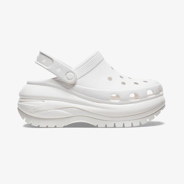Crocs Classic Mega Crush Kadın Beyaz Terlik