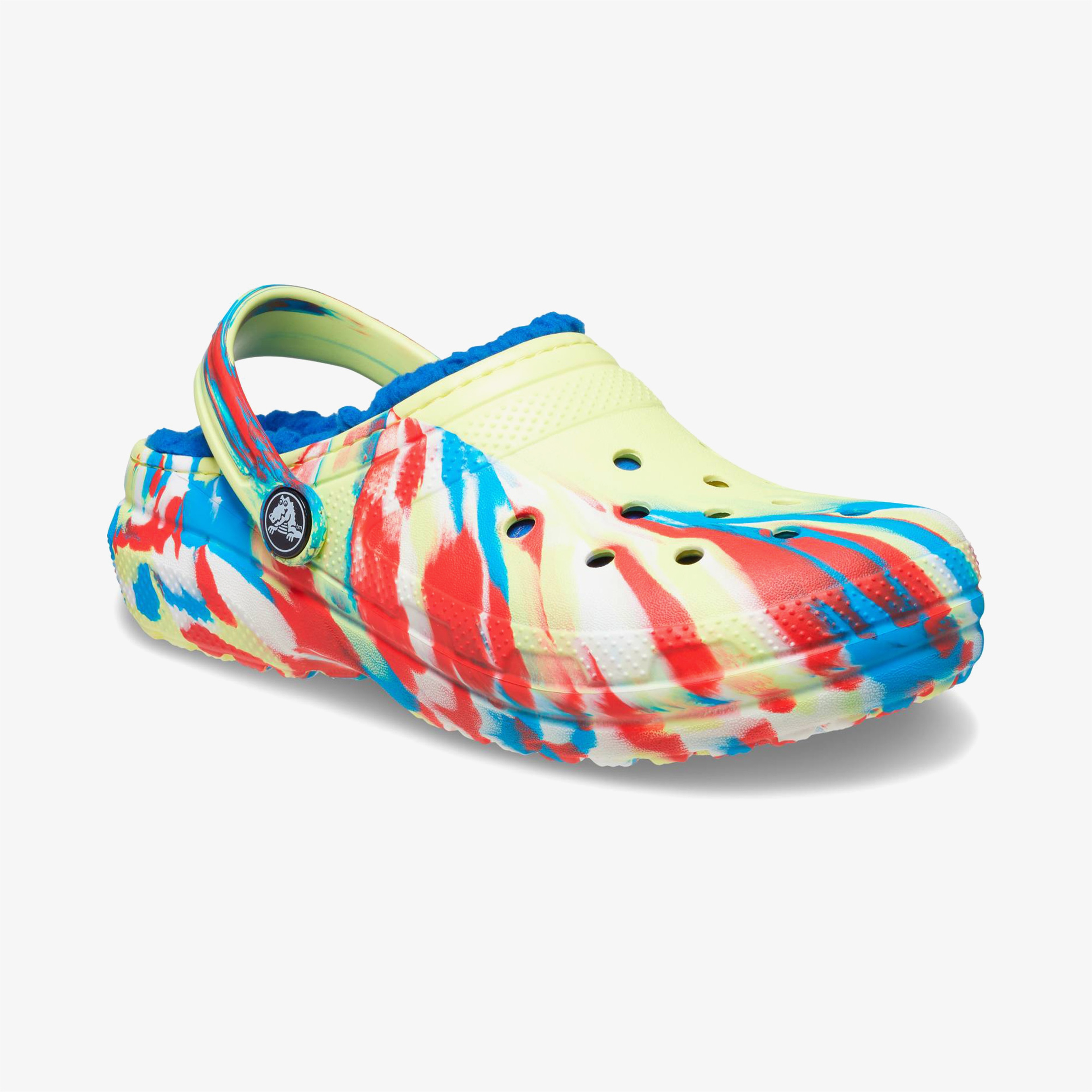 Crocs Classic Lined Marbled Çocuk Renkli Terlik