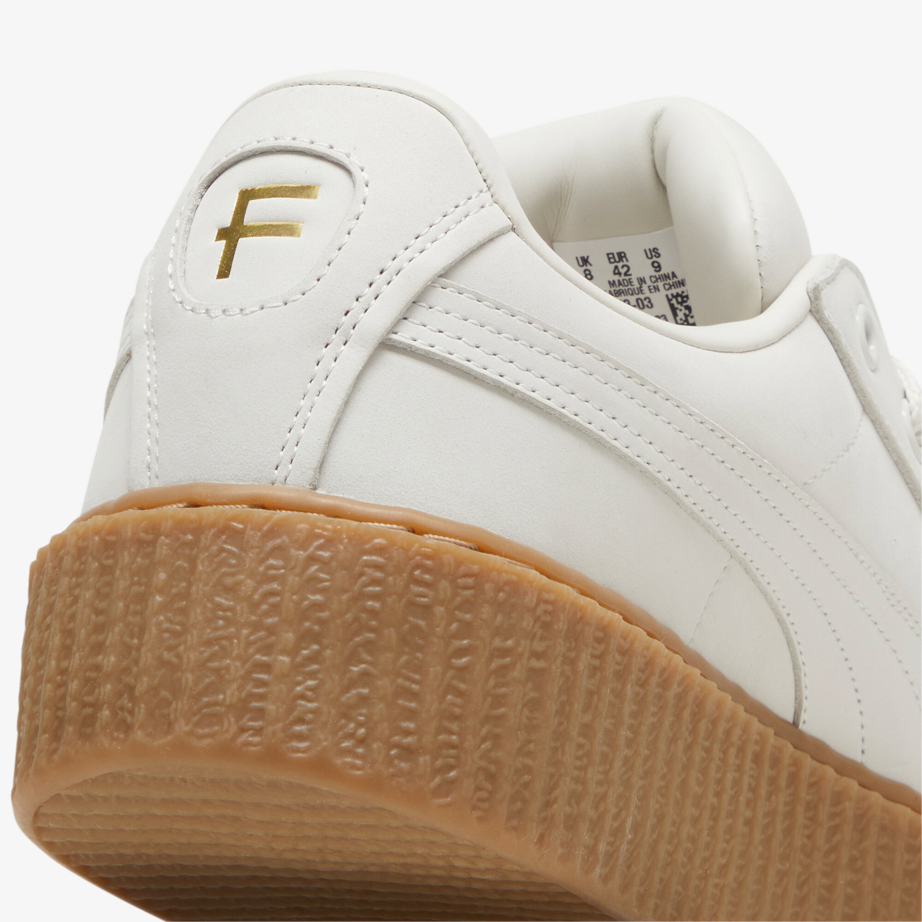 Puma Creeper Phatty Nubuck Kadın Krem Spor Ayakkabı