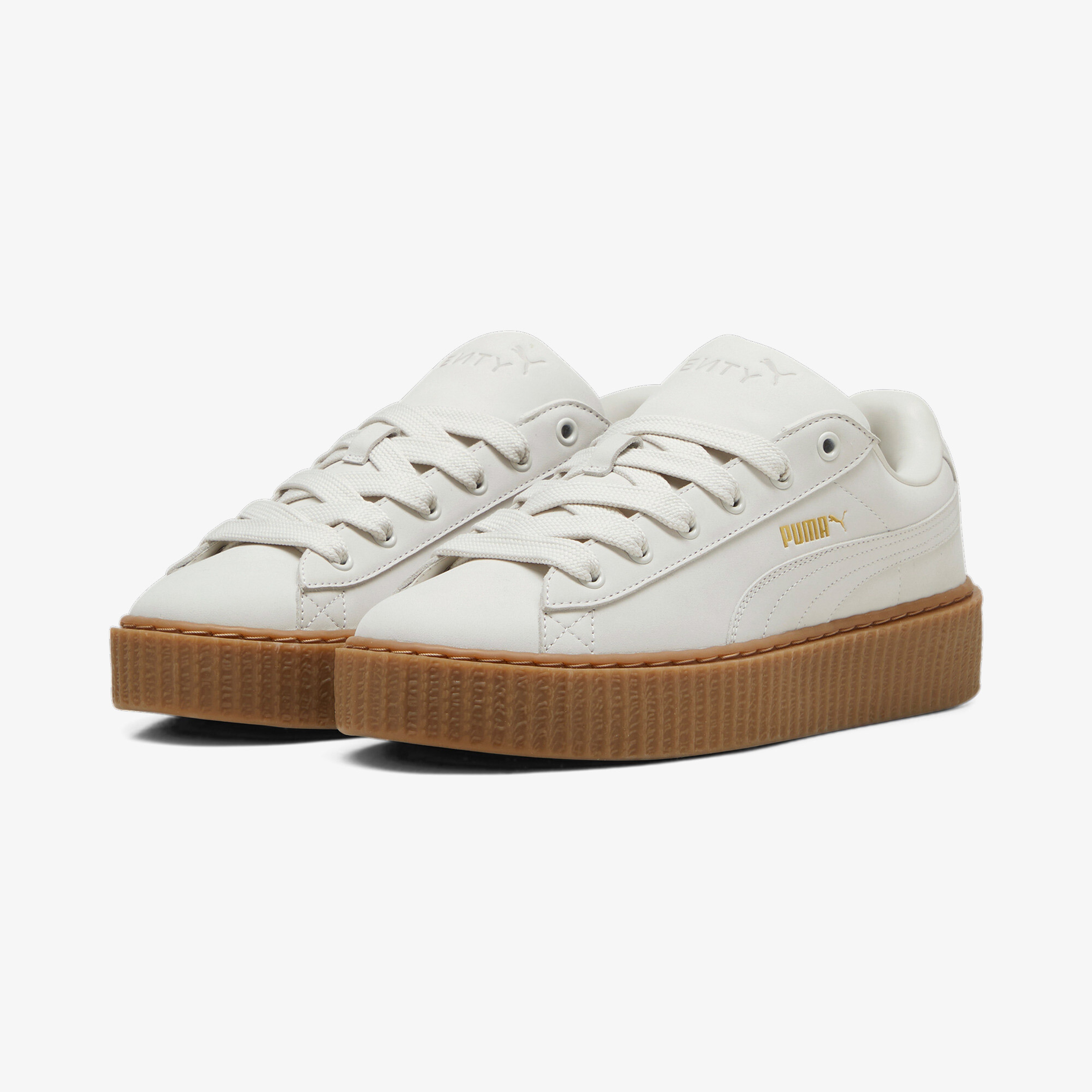 Puma Creeper Phatty Nubuck Kadın Krem Spor Ayakkabı