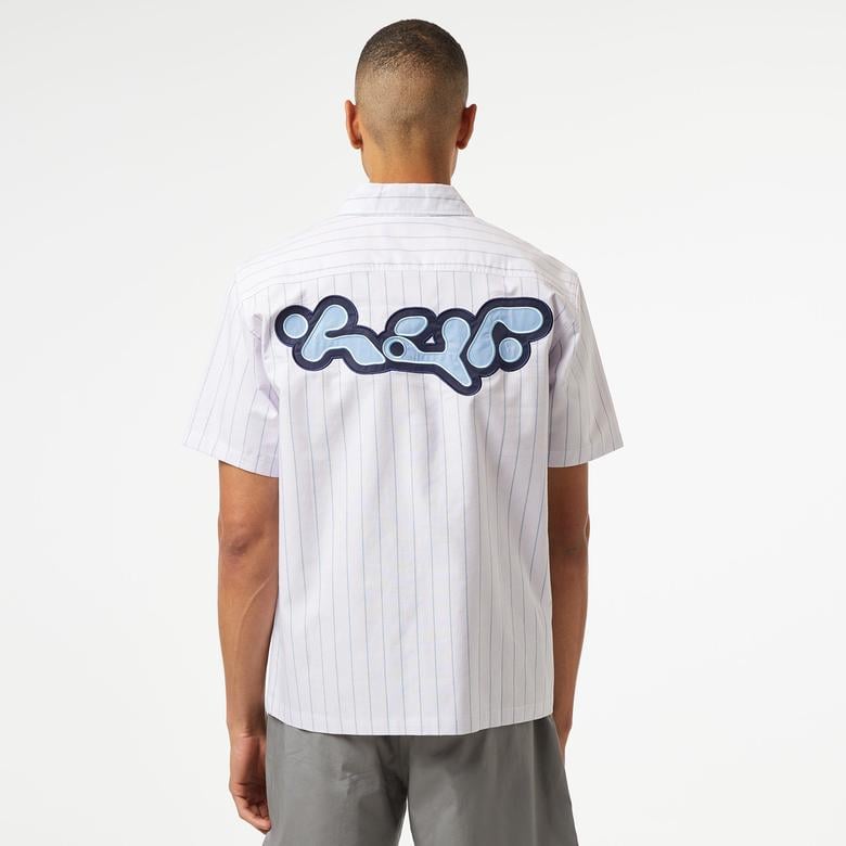 HUF Parker S/S Work Erkek Mor Gömlek