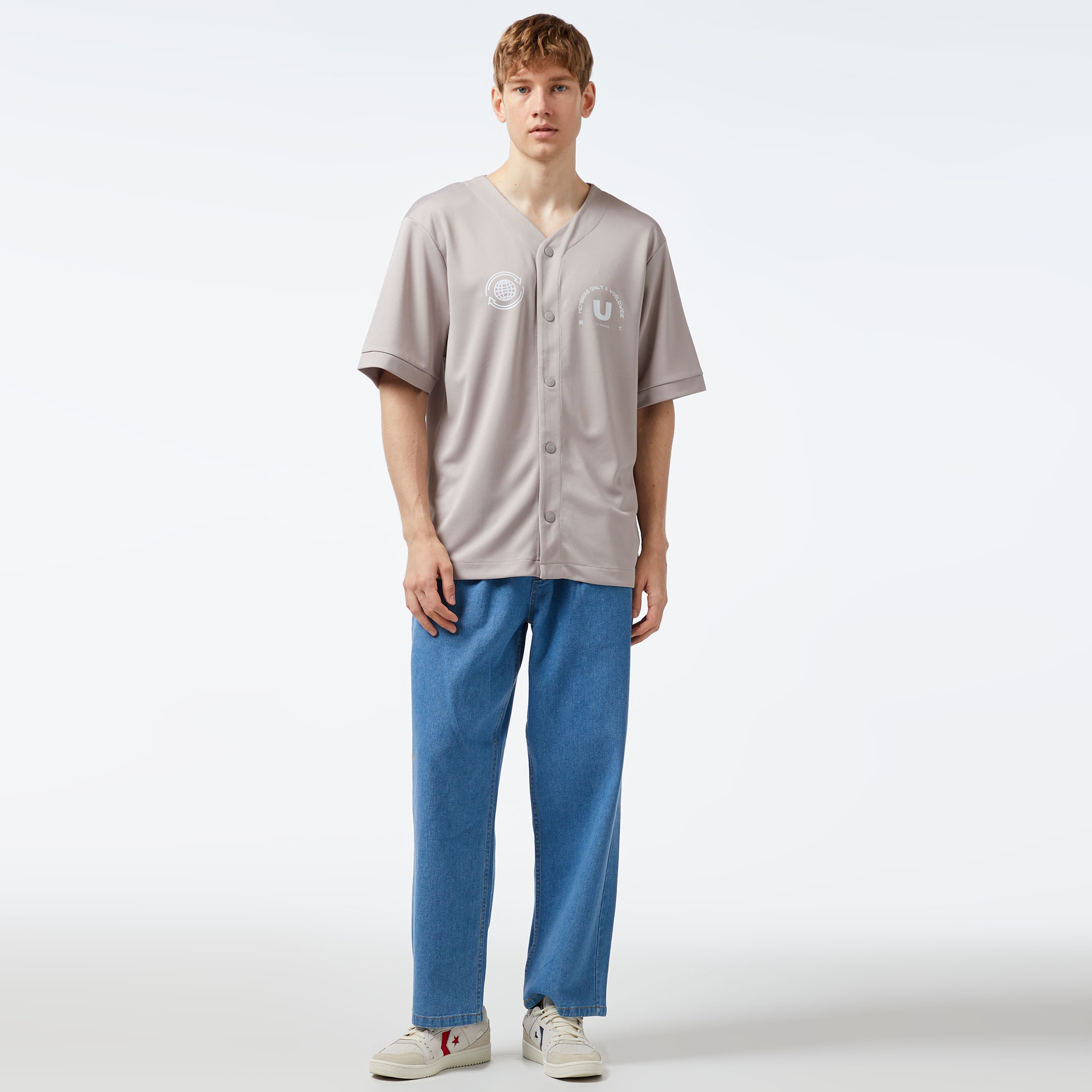 UNITED4 Erkek Gri Gömlek