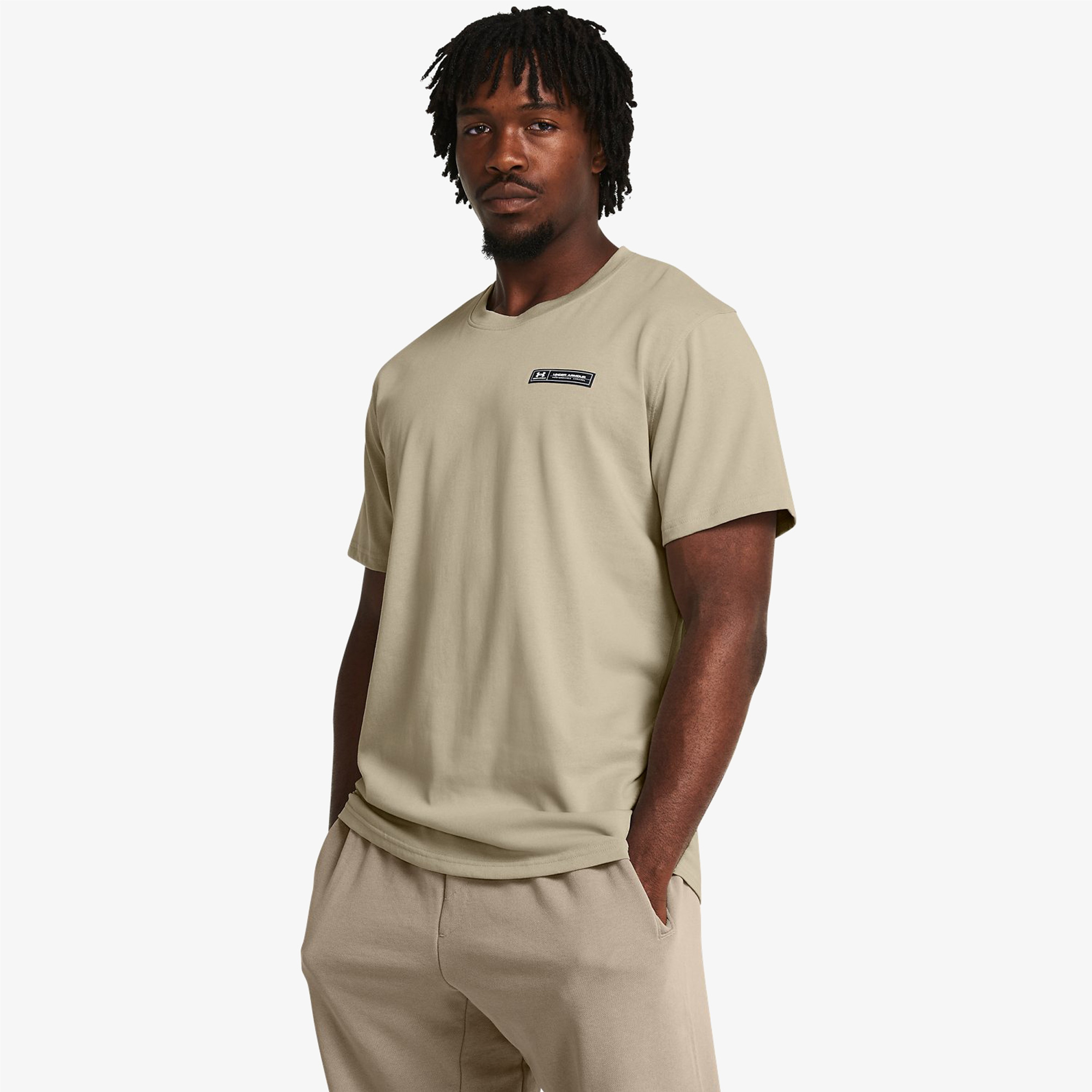 Under Armour Label Erkek Bej T-Shirt