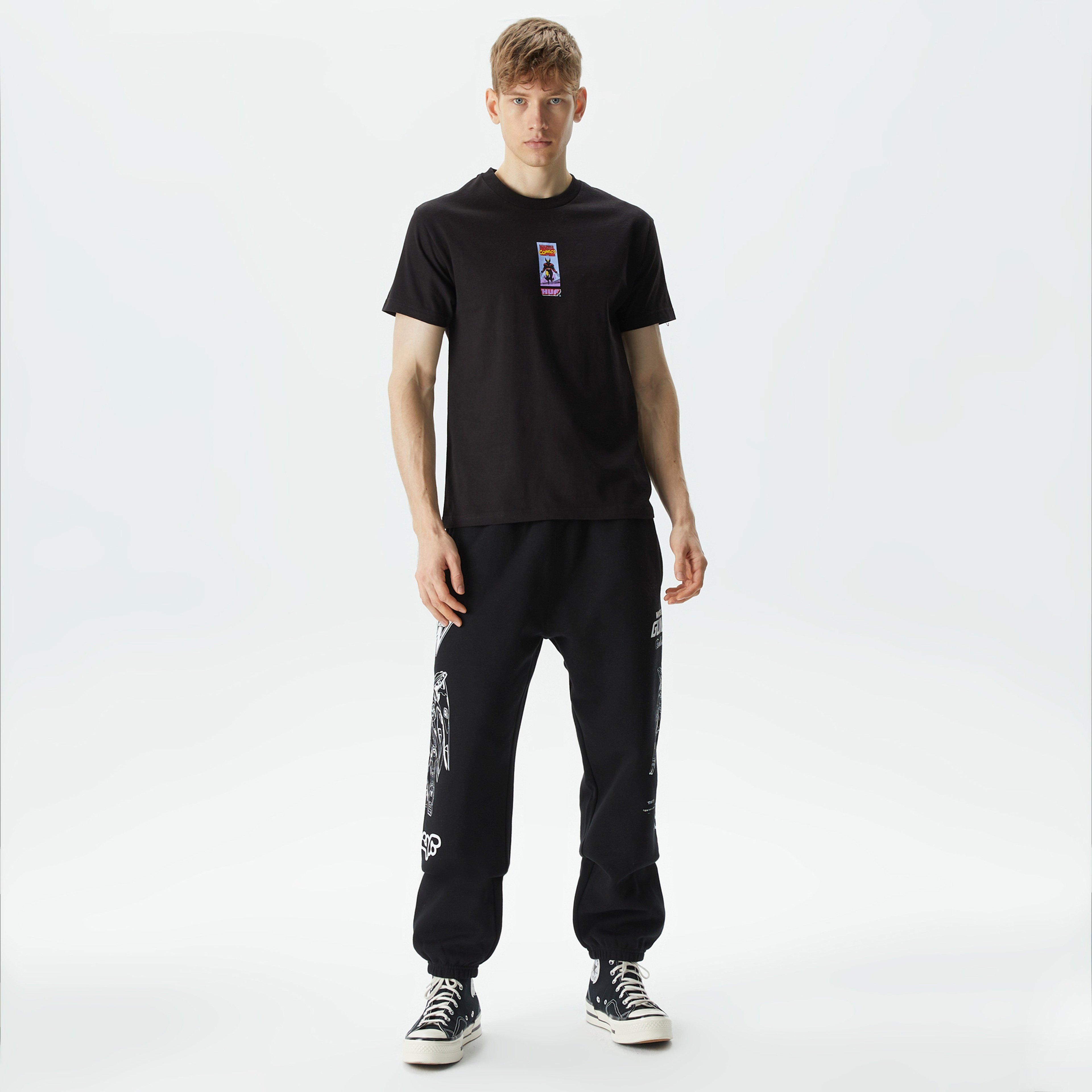 HUF x X-Men Wolvie Erkek Siyah T-Shirt