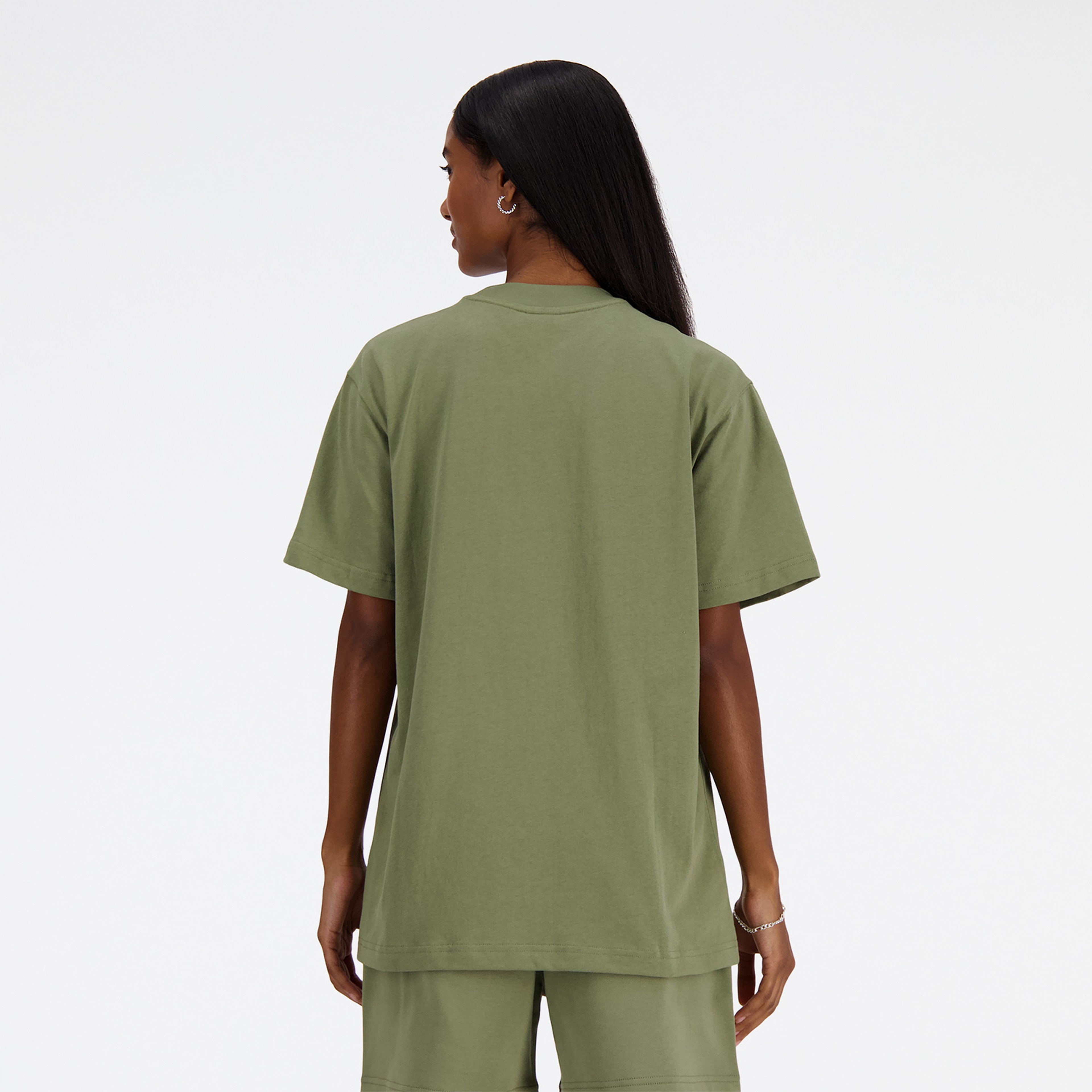 New Balance Athletics Jersey Kadın Haki T-Shirt