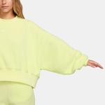 Nike Plush Mod Crop Crew Kadın Sarı Sweatshirt