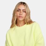 Nike Plush Mod Crop Crew Kadın Sarı Sweatshirt