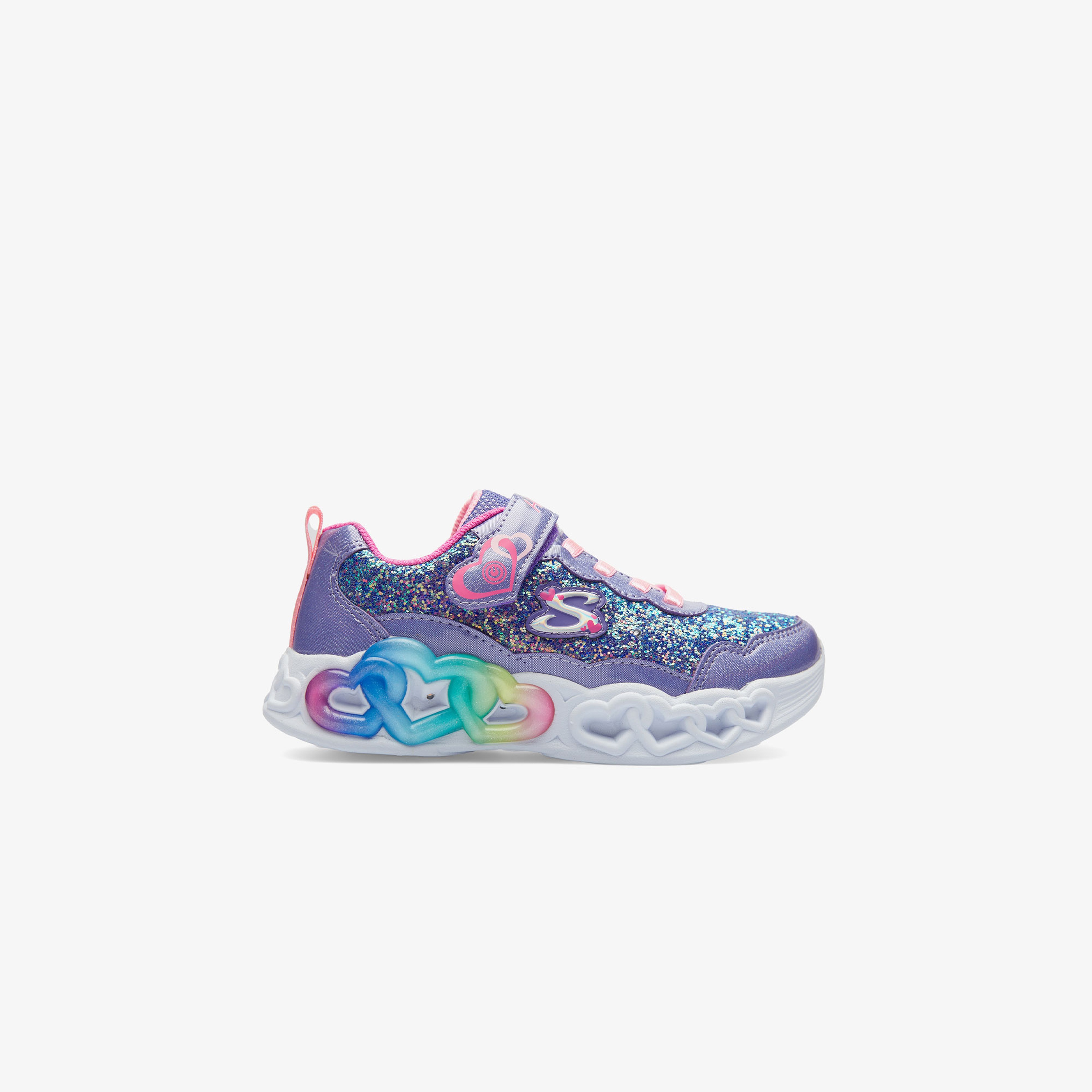 Skechers Infinite Heart Lights Çocuk Mor Spor Ayakkabı