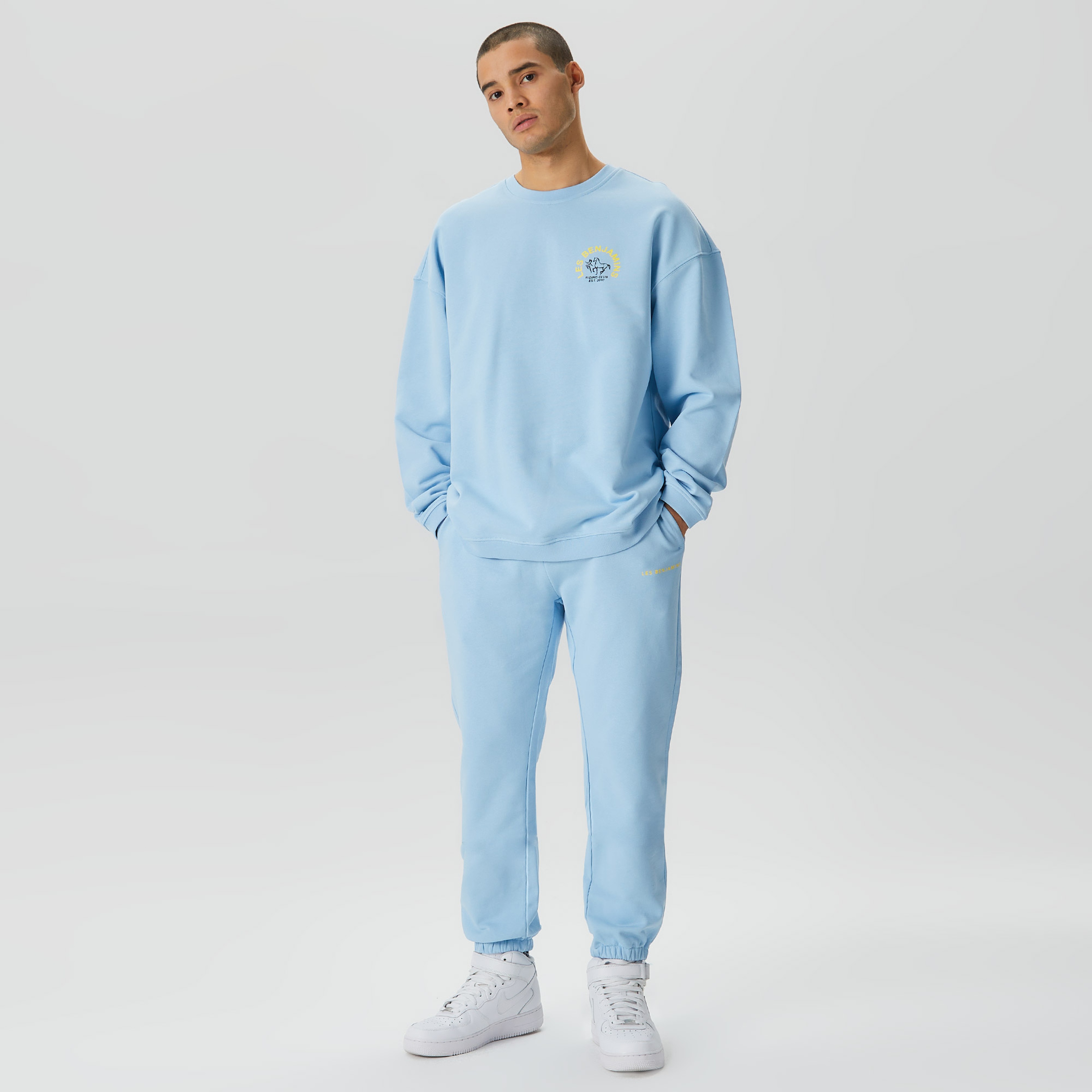 Les Benjamins Wholesale Exclusives Erkek Mavi Sweatshirt