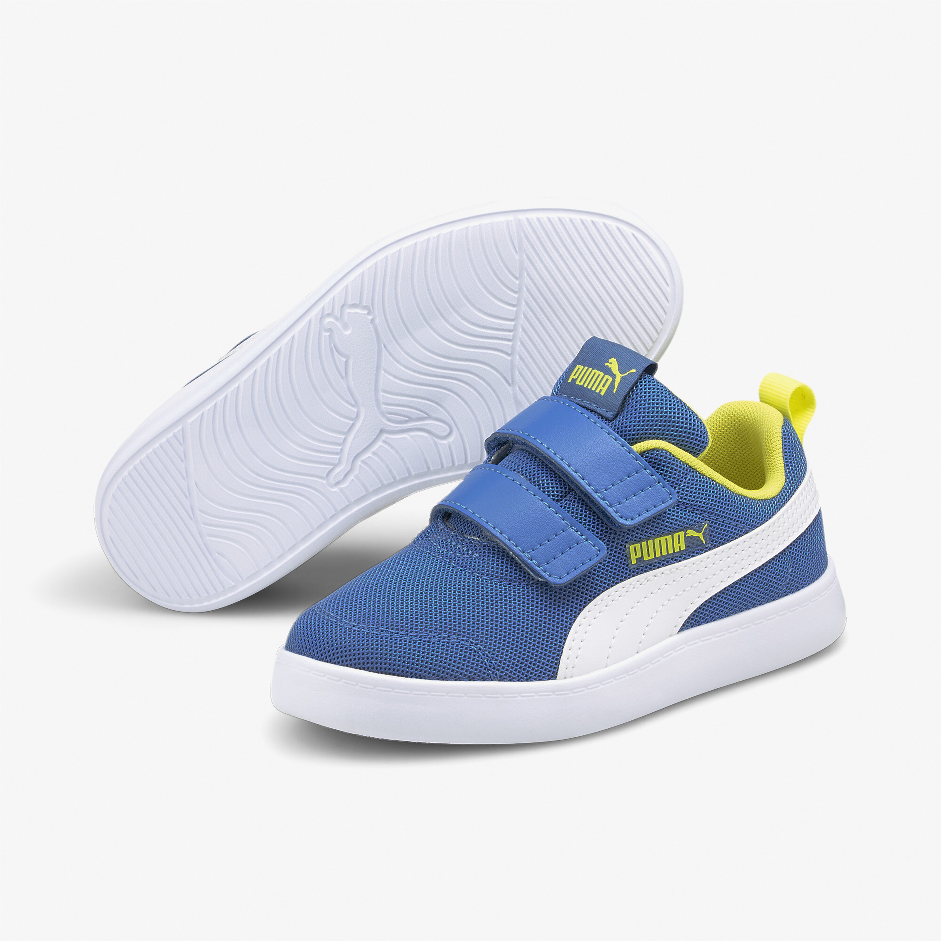 Puma Courtflex V2 Mesh Çocuk Beyaz Spor Ayakkabı