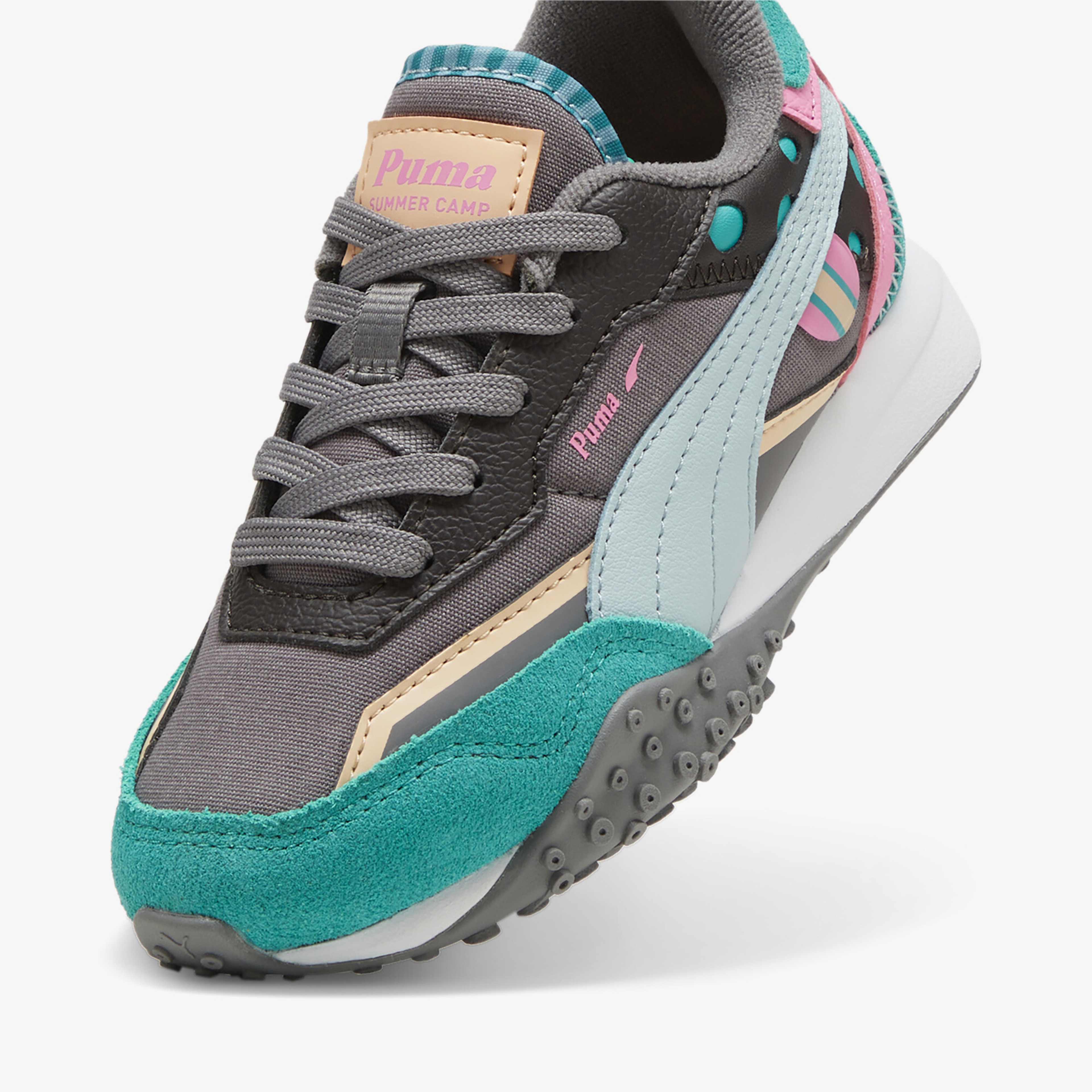 Puma Blktop Rider Summer Camp Çocuk Yeşil/Gri Spor Ayakkabı